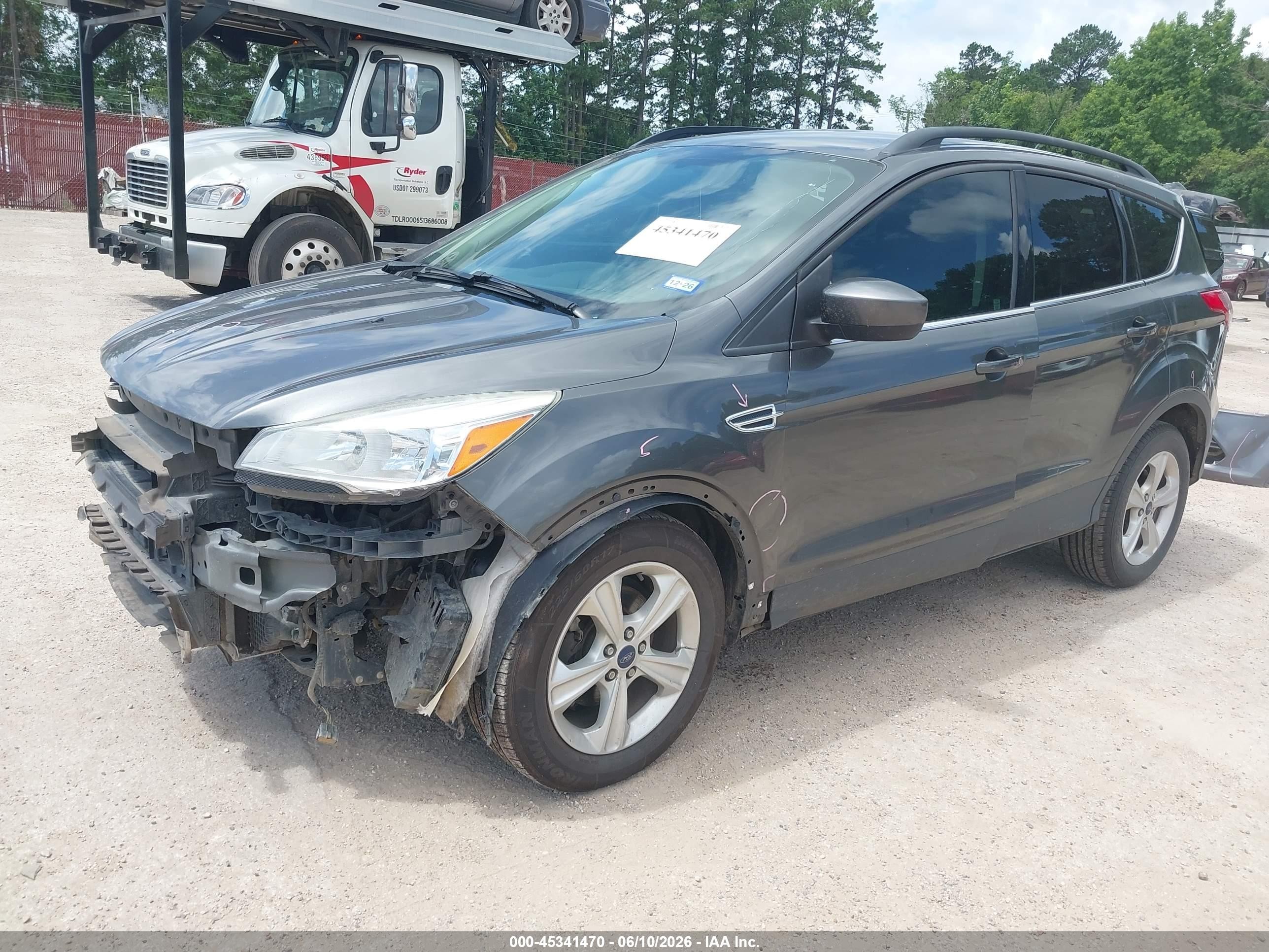 2015 Ford Escape Se Gray vin: 1FMCU0GX2FUA61044