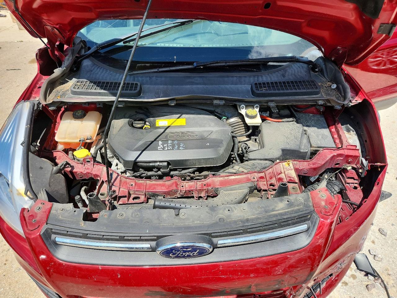 2015 Ford Escape Se Red vin: 1FMCU0GX2FUB28466