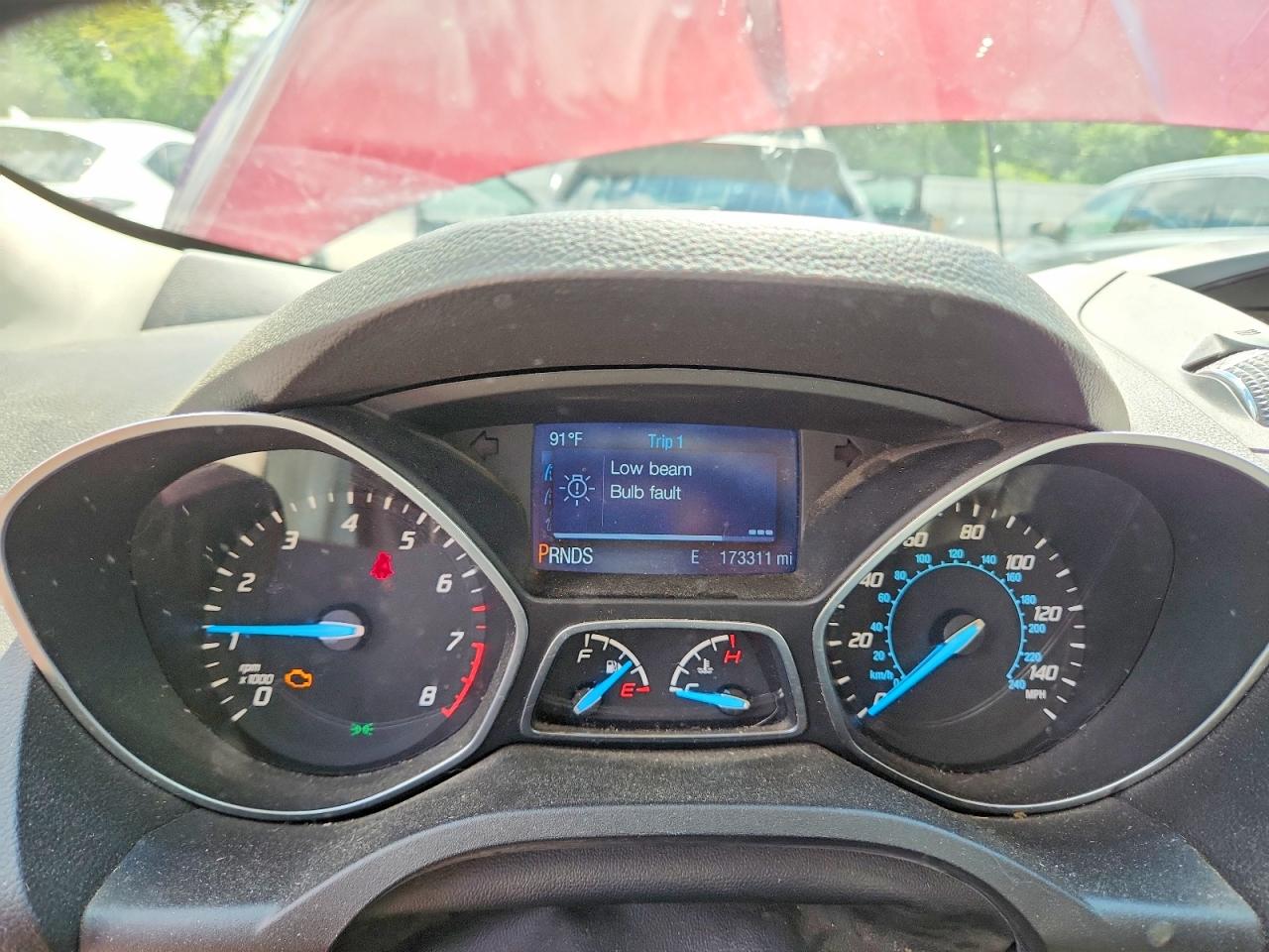 2015 Ford Escape Se Red vin: 1FMCU0GX2FUB28466