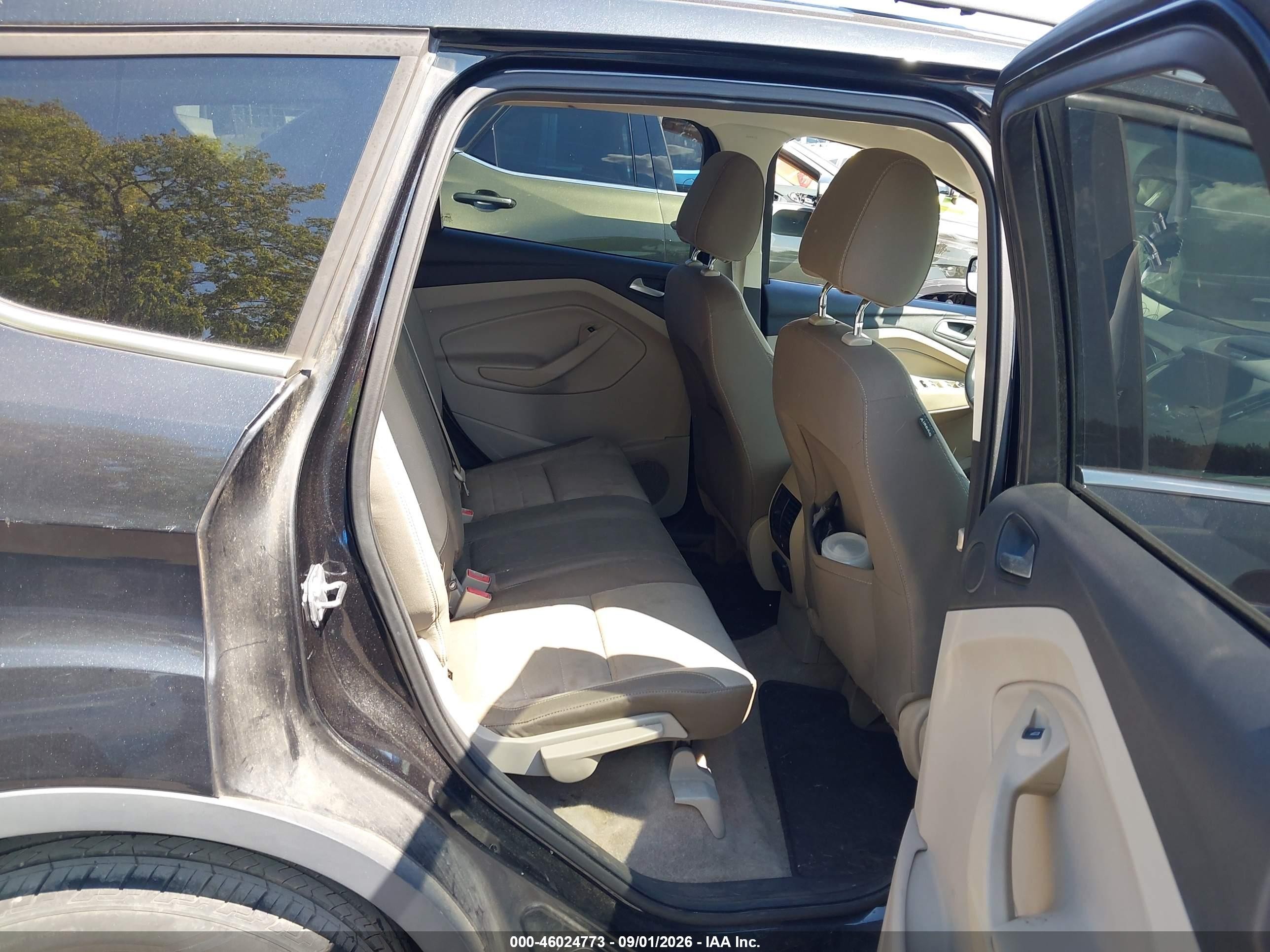 2015 Ford Escape Se Black vin: 1FMCU0GX2FUB33537