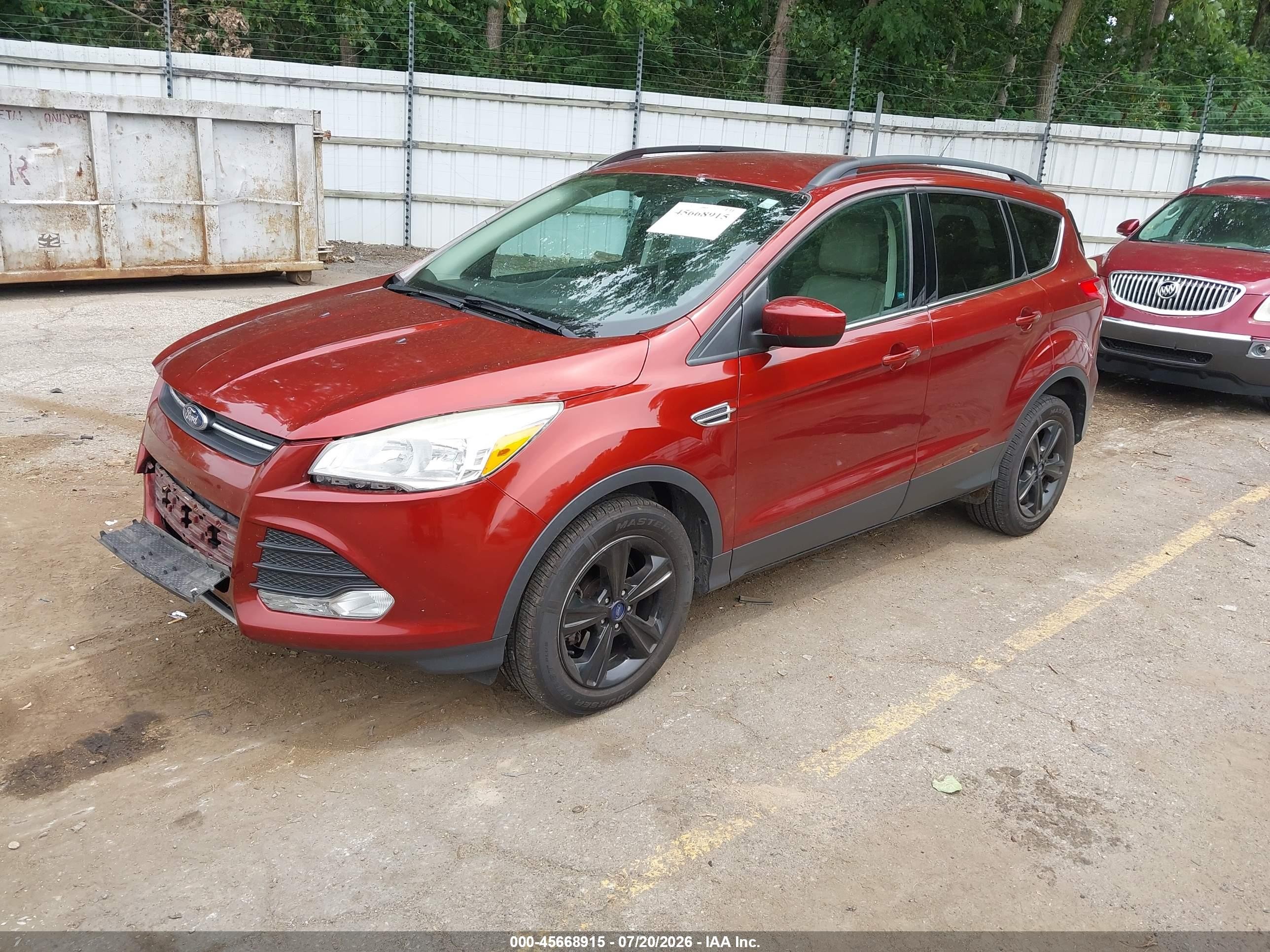 2015 Ford Escape Se Orange vin: 1FMCU0GX2FUB92913