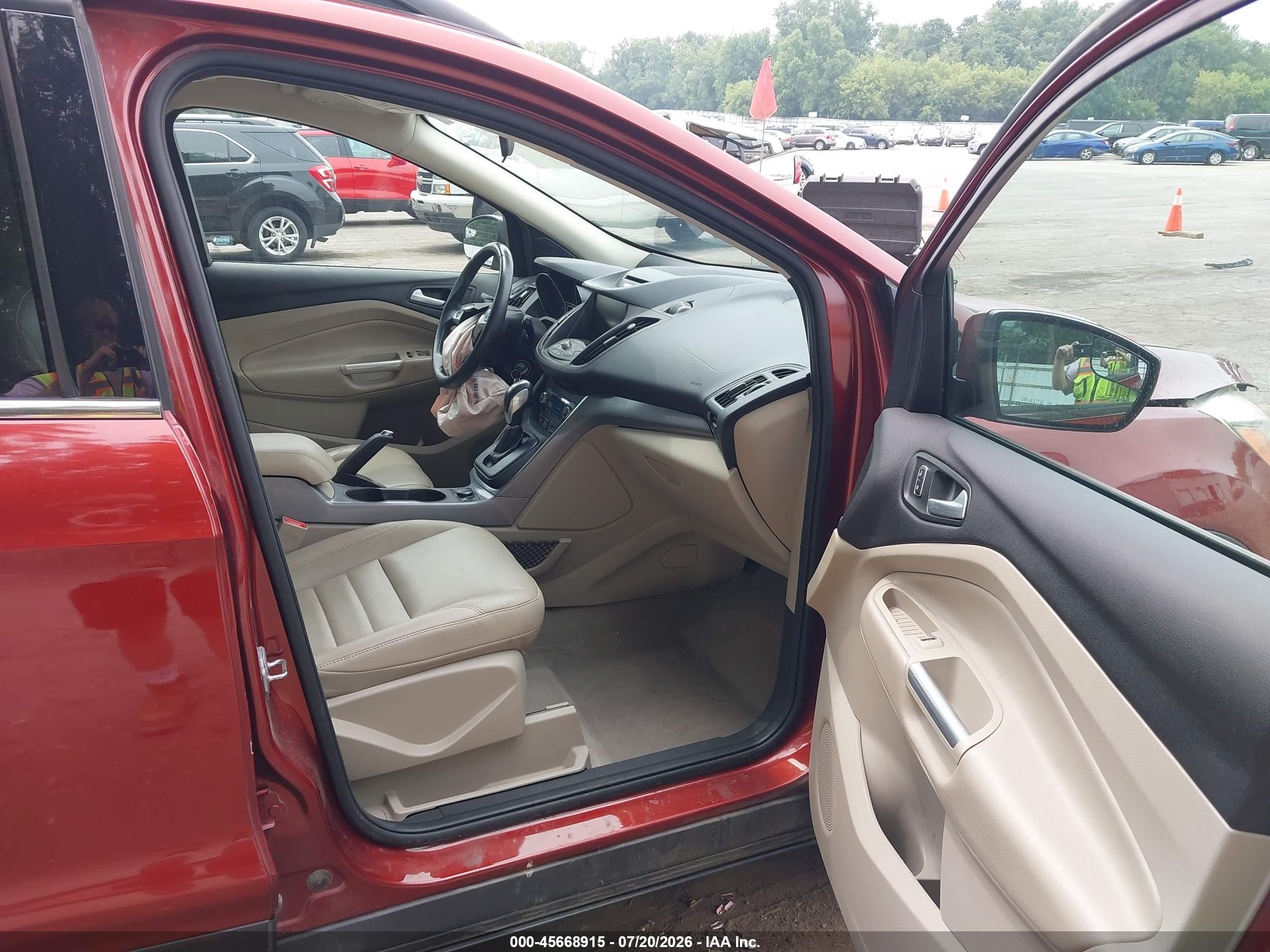 2015 Ford Escape Se Orange vin: 1FMCU0GX2FUB92913
