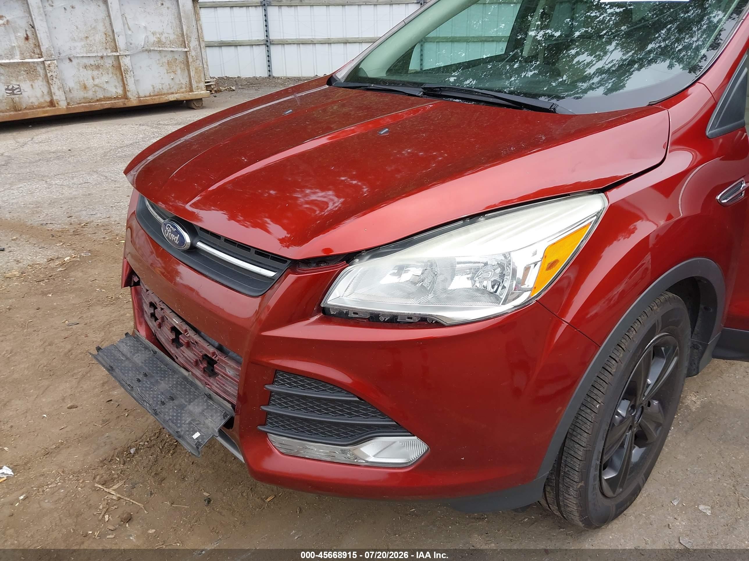 2015 Ford Escape Se Orange vin: 1FMCU0GX2FUB92913