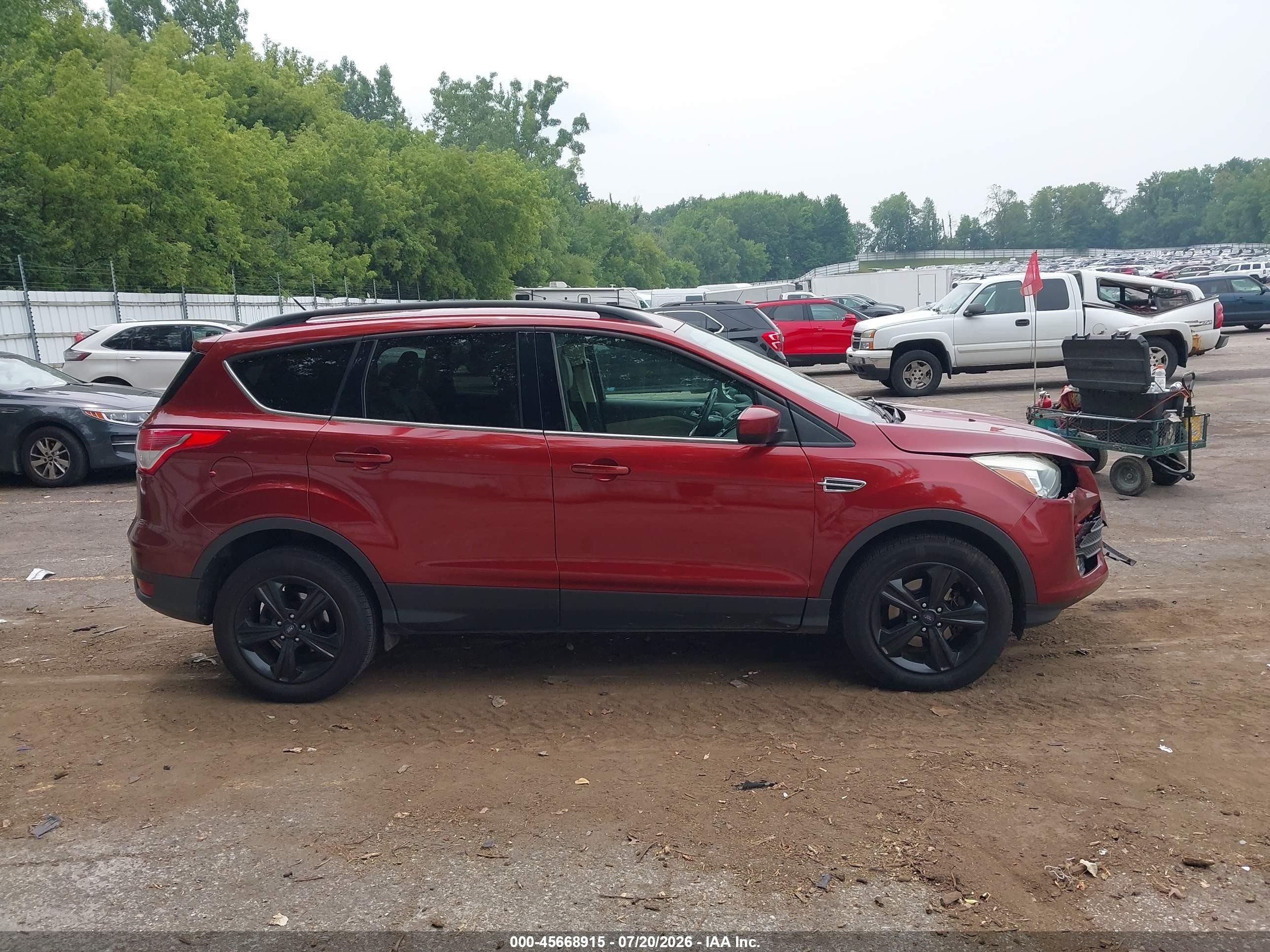 2015 Ford Escape Se Orange vin: 1FMCU0GX2FUB92913