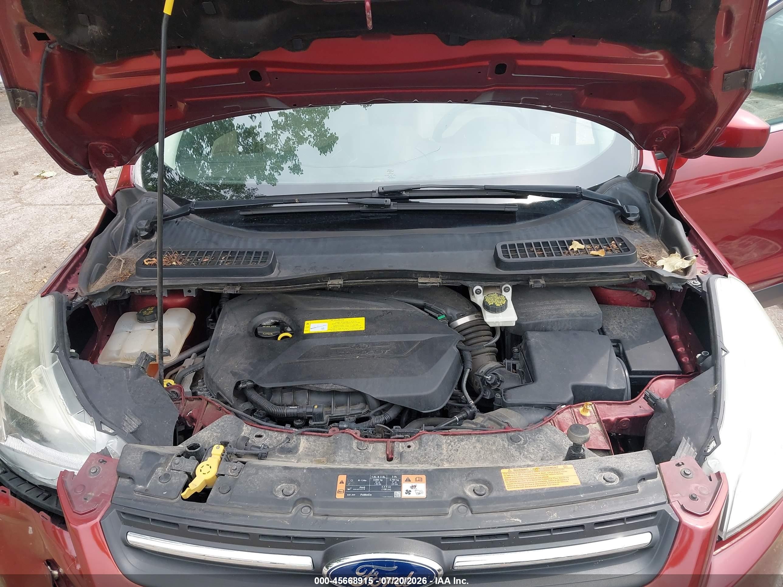 2015 Ford Escape Se Orange vin: 1FMCU0GX2FUB92913