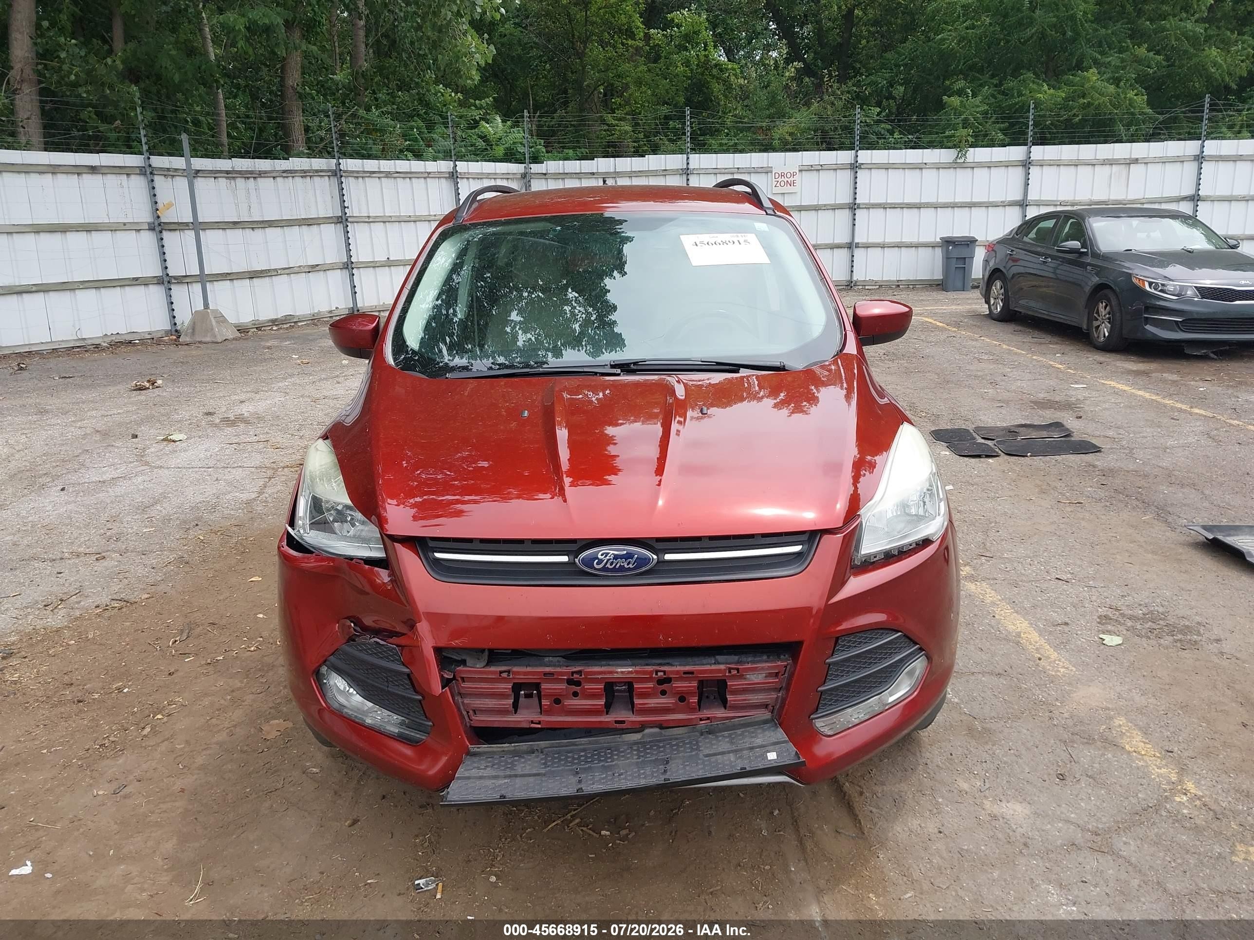 2015 Ford Escape Se Orange vin: 1FMCU0GX2FUB92913