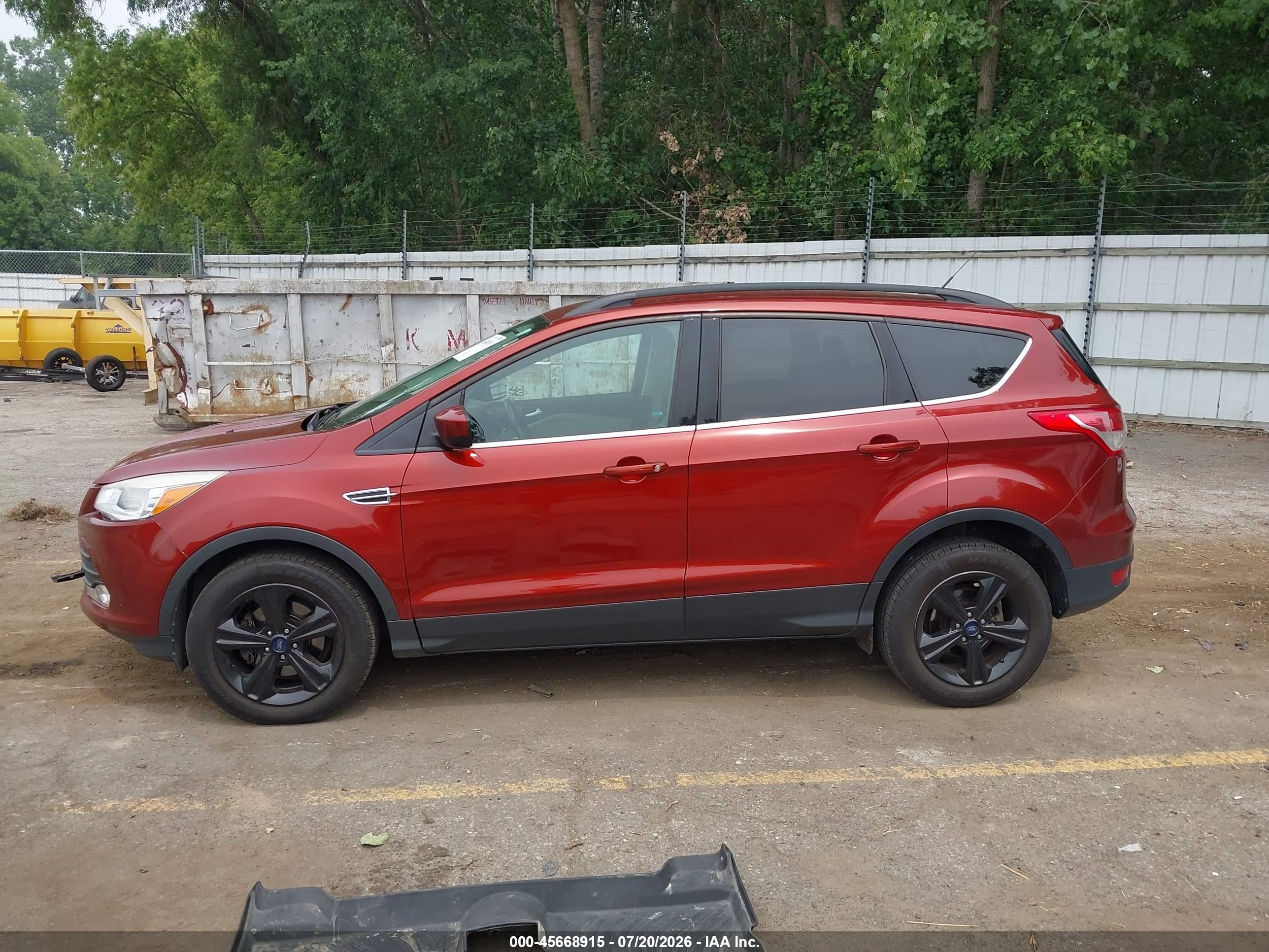 2015 Ford Escape Se Orange vin: 1FMCU0GX2FUB92913