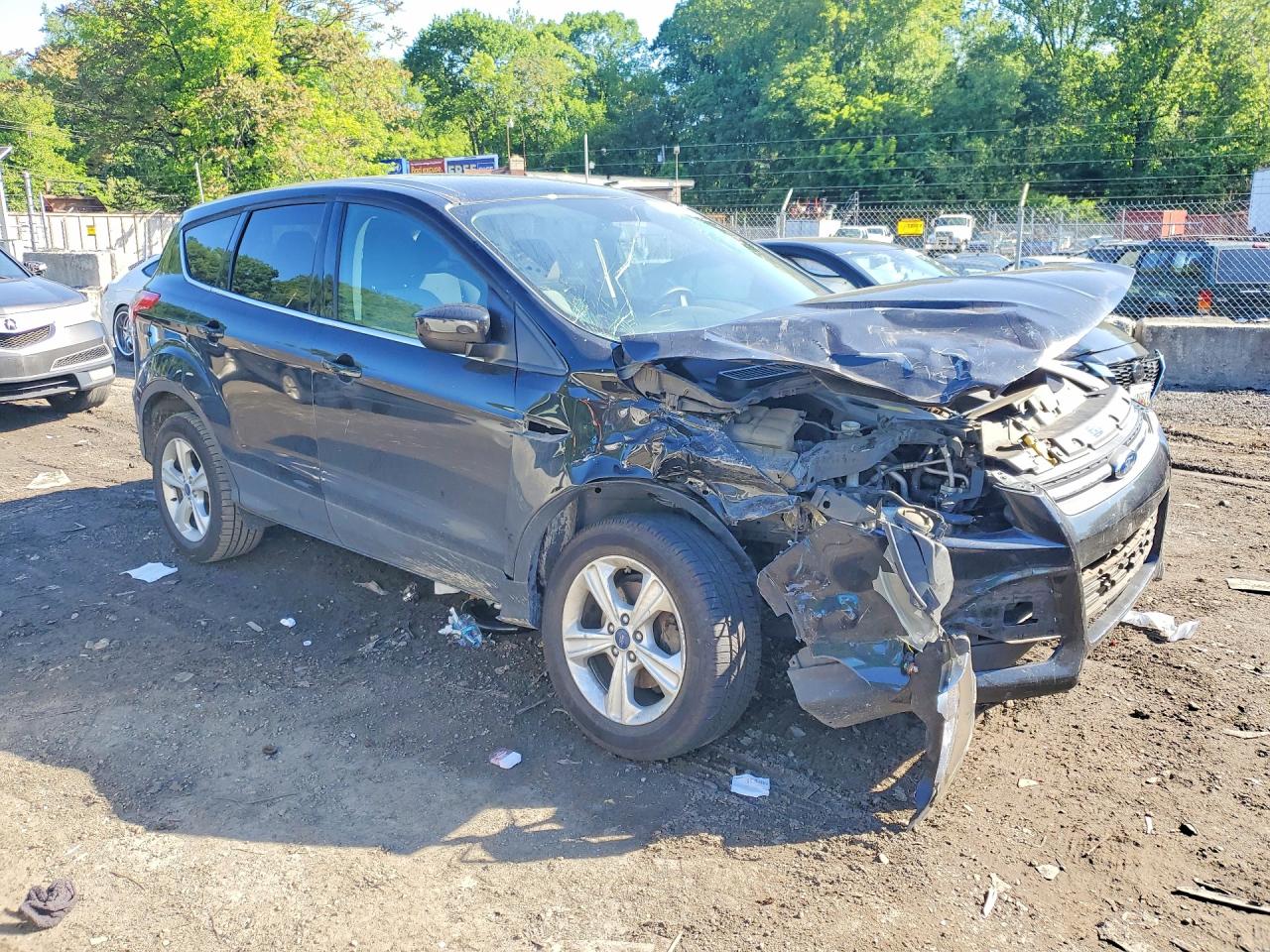 2015 Ford Escape Se Black vin: 1FMCU0GX2FUC19608