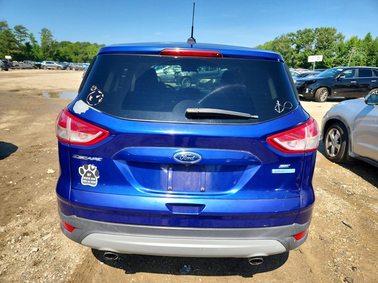 2015 Ford Escape Se Blue vin: 1FMCU0GX2FUC56805