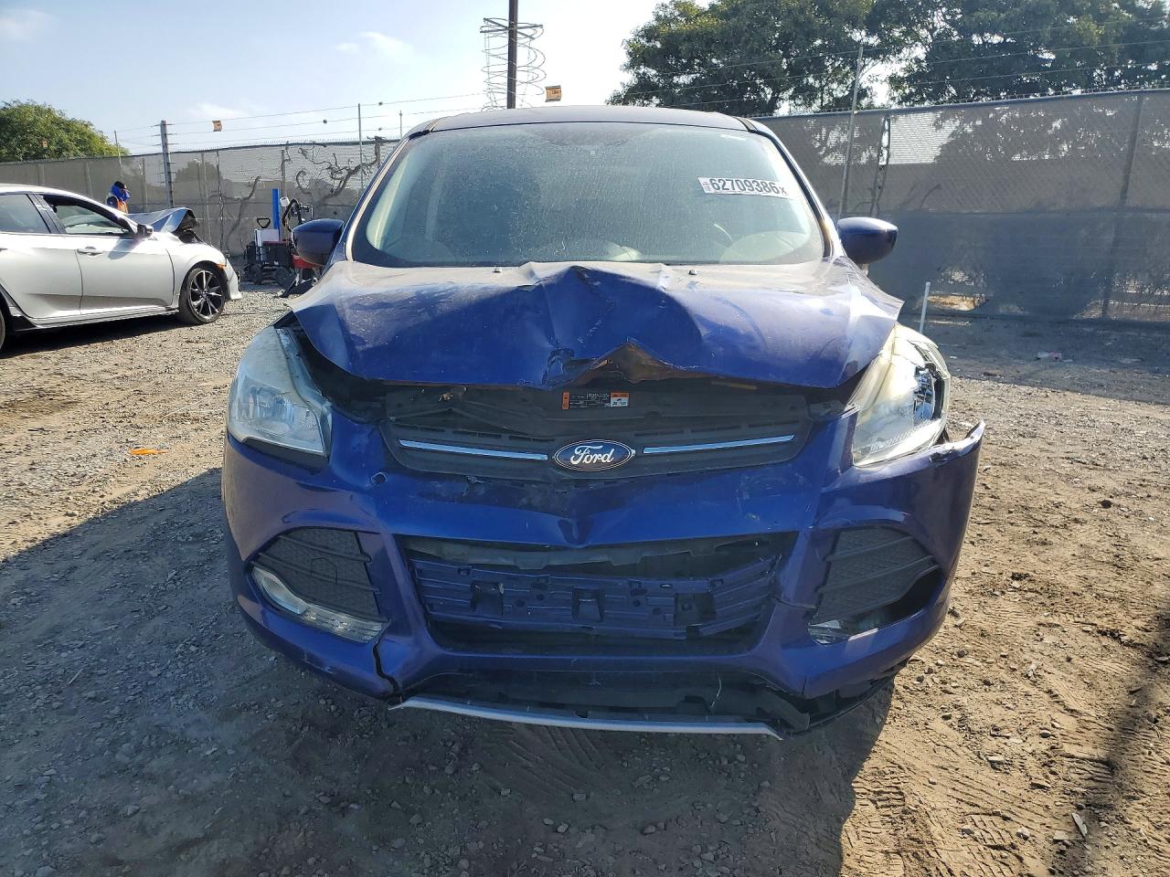 2015 Ford Escape Se Blue vin: 1FMCU0GX2FUC57100