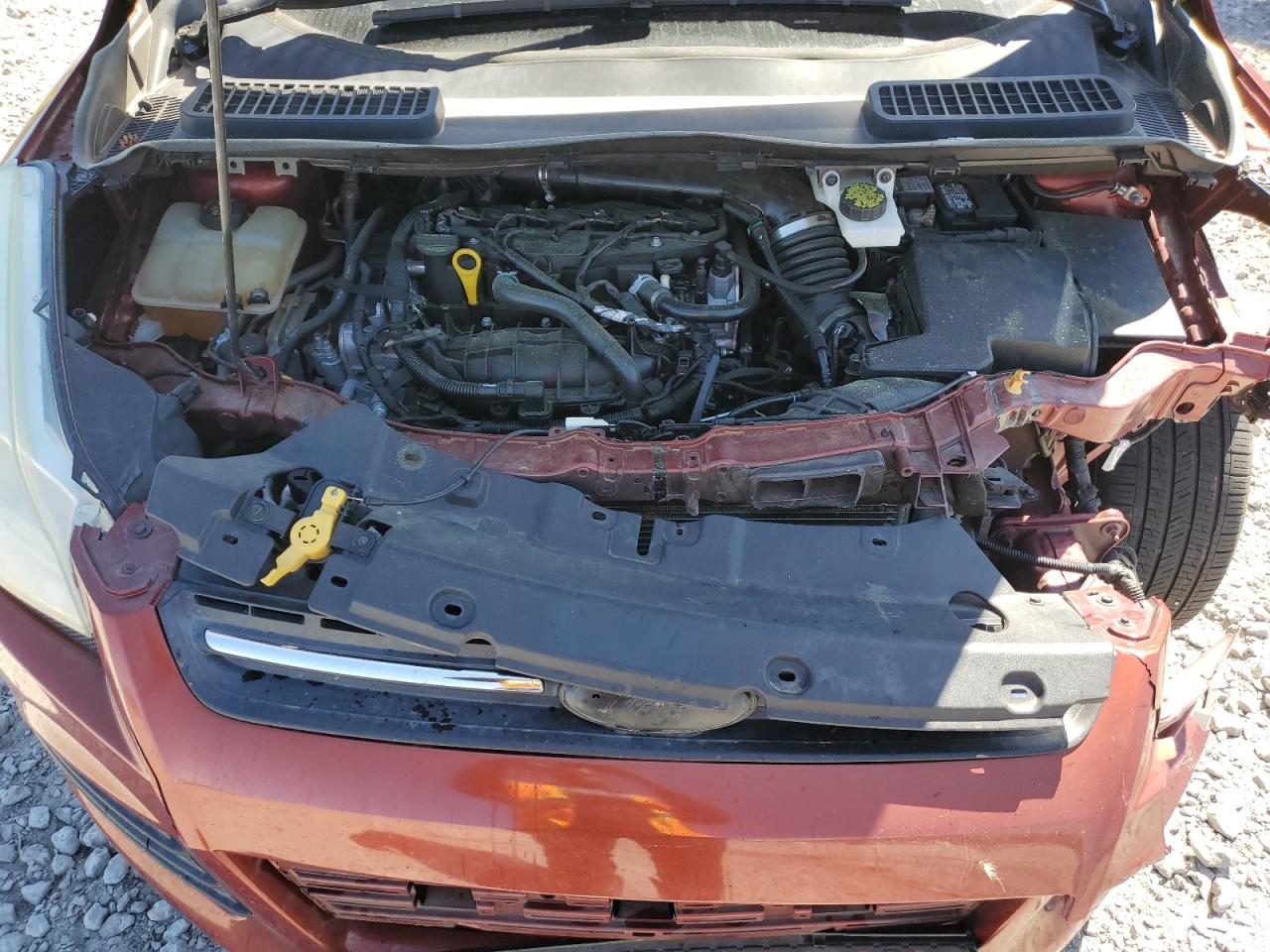 2015 Ford Escape Se Orange vin: 1FMCU0GX2FUC73524