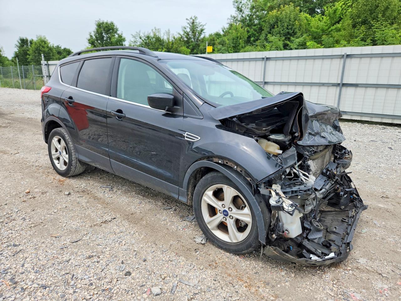 2015 Ford Escape Se Black vin: 1FMCU0GX2FUC76844