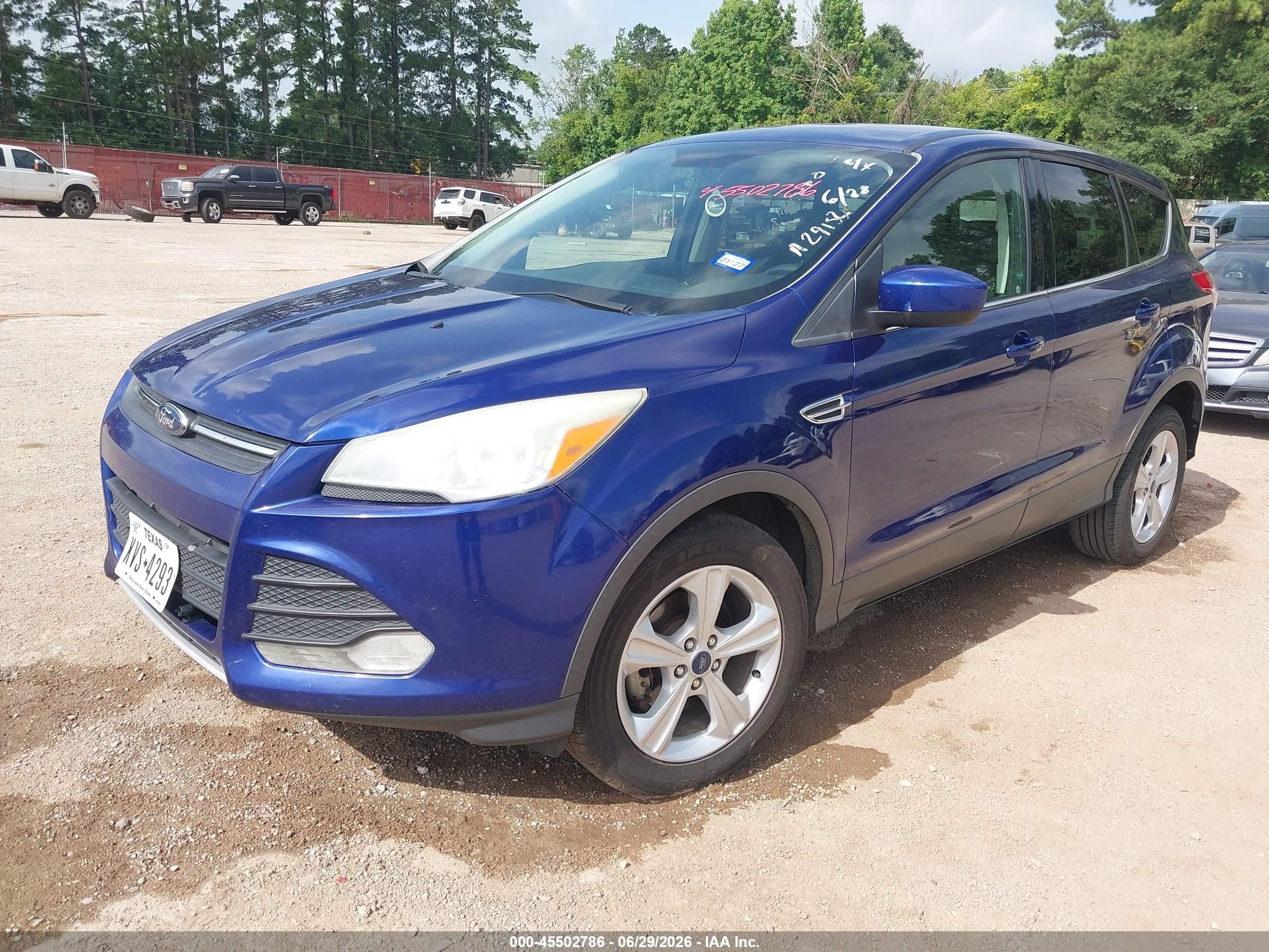 2013 Ford Escape Se Blue vin: 1FMCU0GX3DUA29152