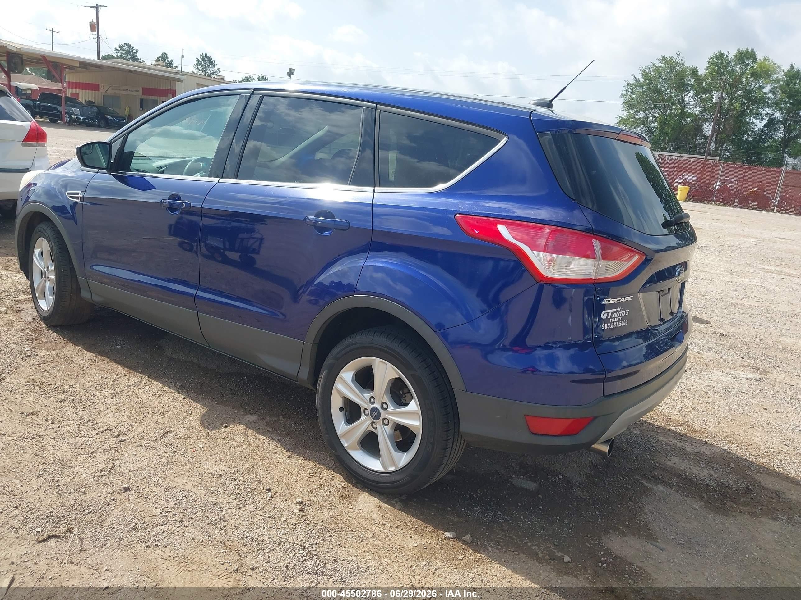 2013 Ford Escape Se Blue vin: 1FMCU0GX3DUA29152