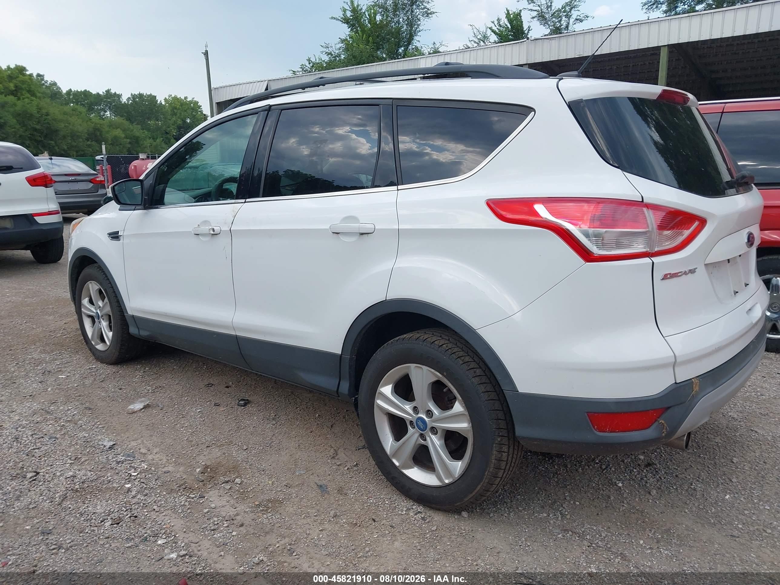 2013 Ford Escape Se White vin: 1FMCU0GX3DUA59445