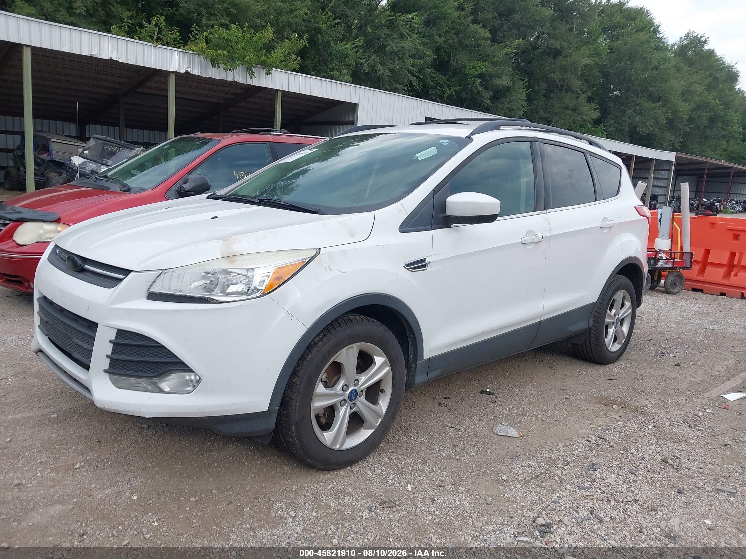 2013 Ford Escape Se White vin: 1FMCU0GX3DUA59445