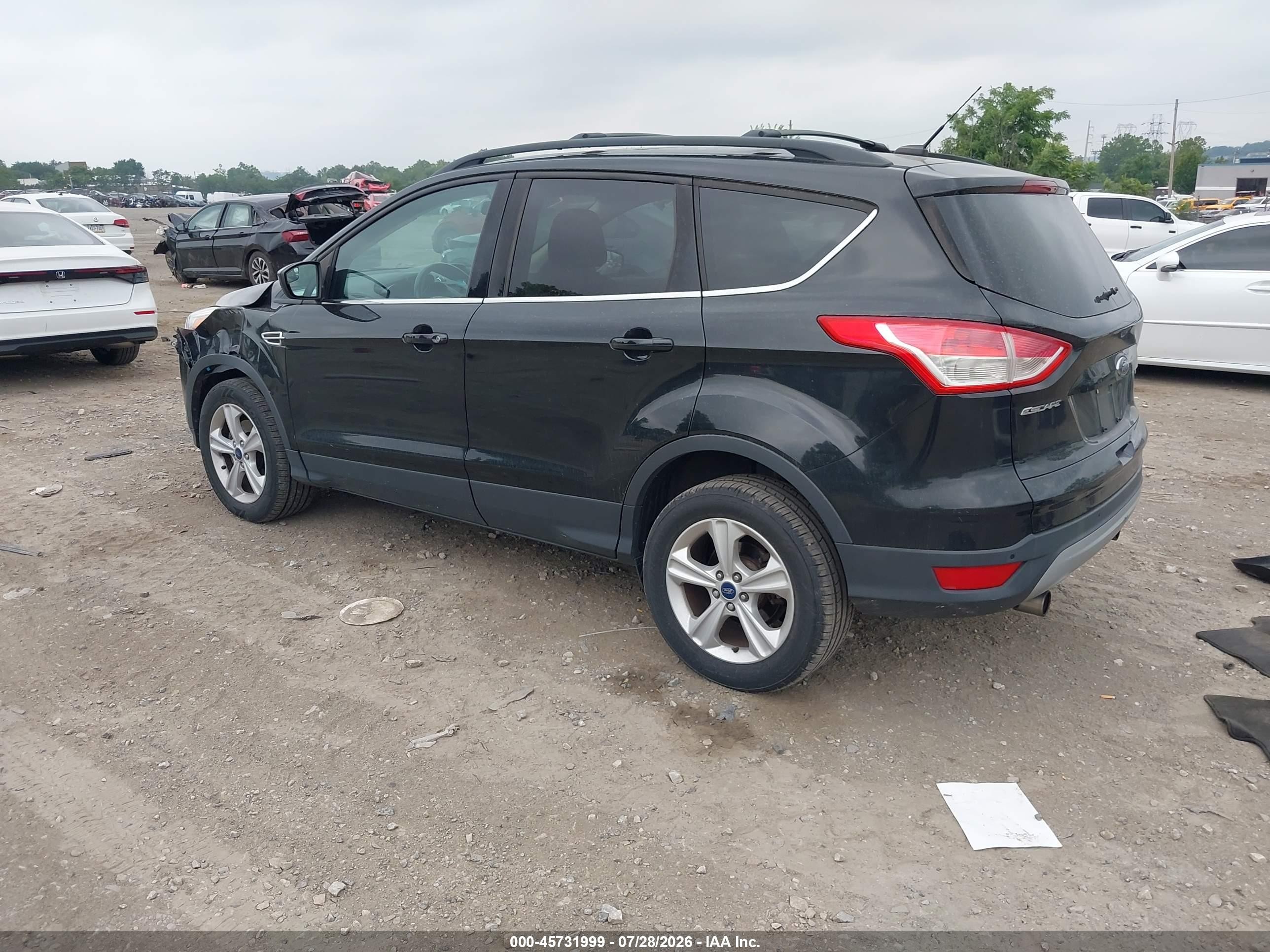 2013 Ford Escape Se Black vin: 1FMCU0GX3DUB10443
