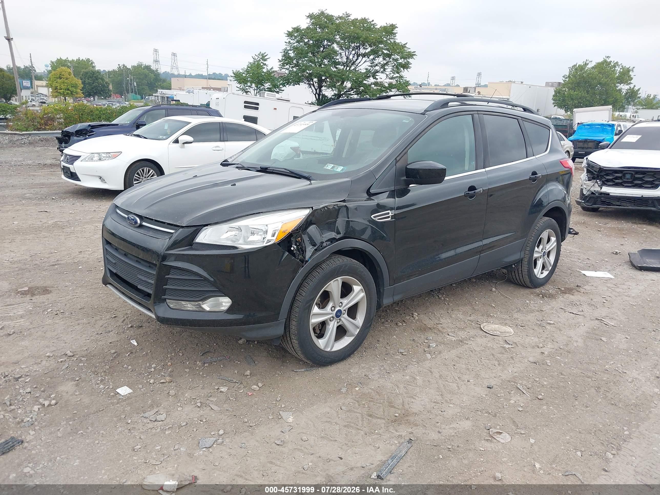 2013 Ford Escape Se Black vin: 1FMCU0GX3DUB10443