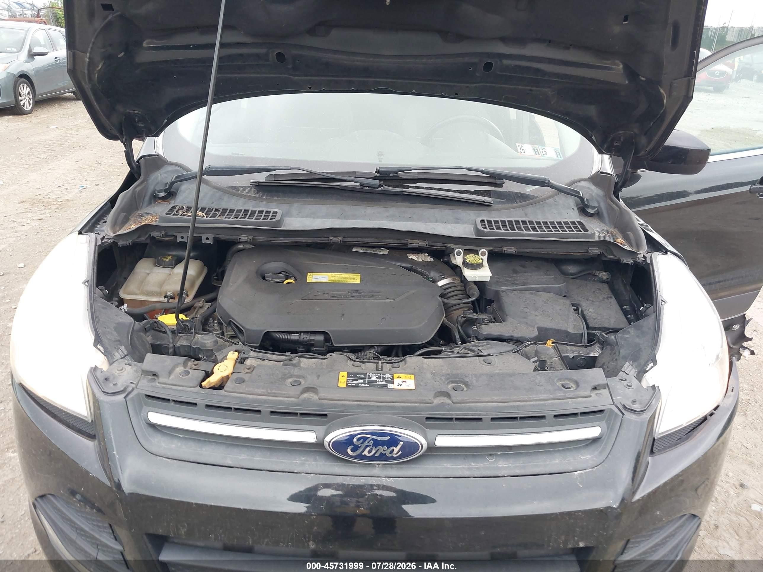 2013 Ford Escape Se Black vin: 1FMCU0GX3DUB10443
