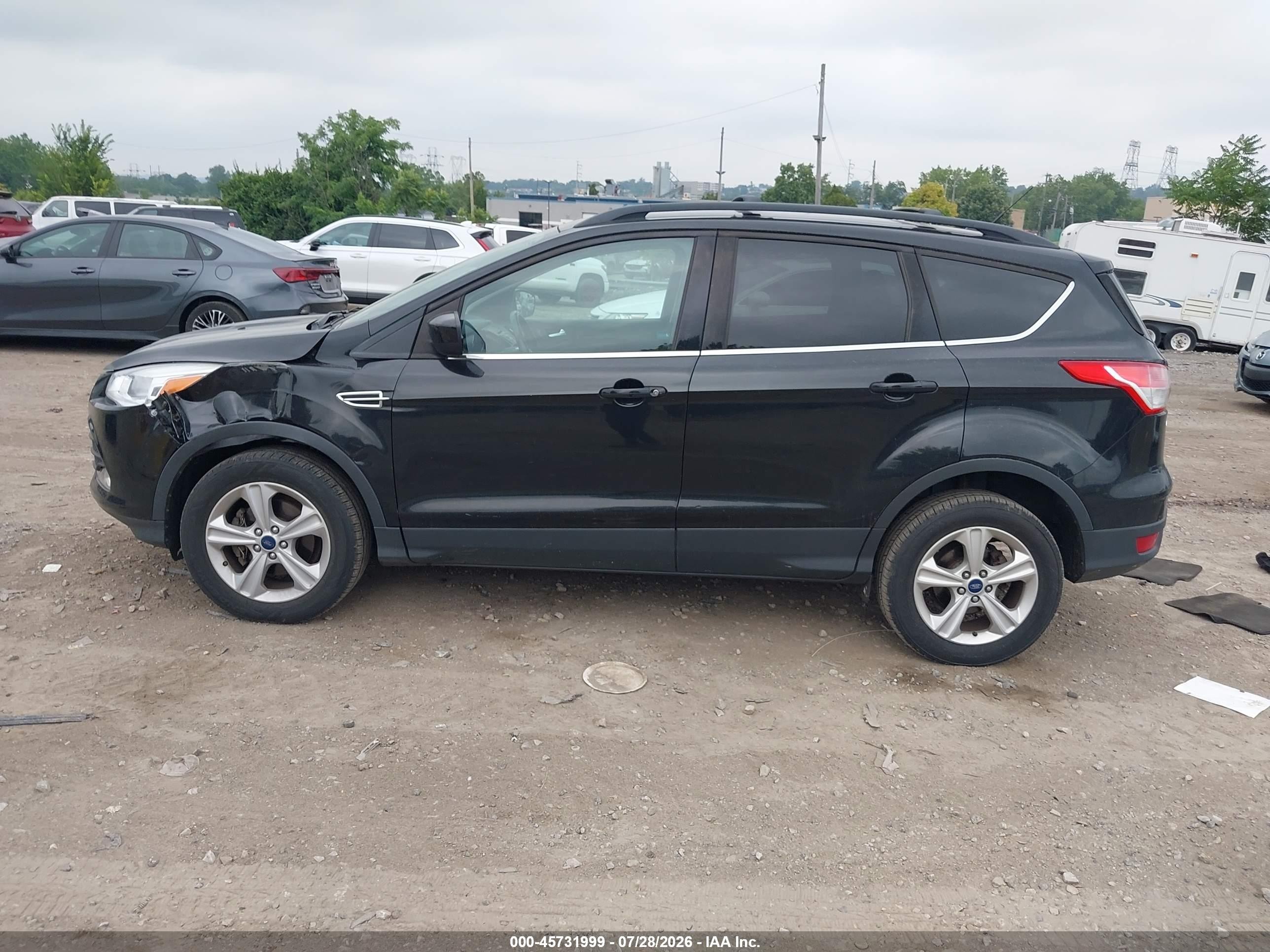 2013 Ford Escape Se Black vin: 1FMCU0GX3DUB10443