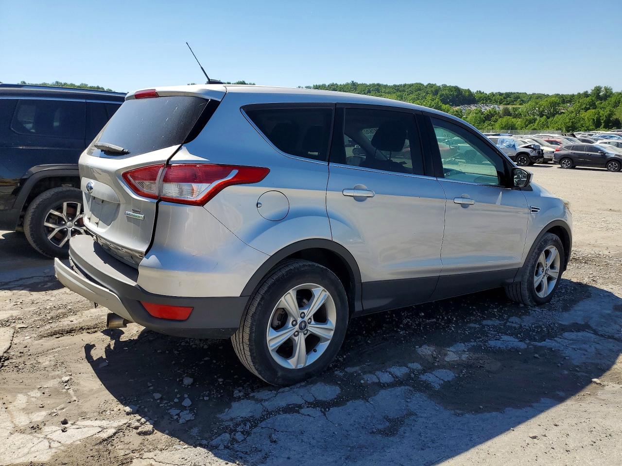 2013 Ford Escape Se Silver vin: 1FMCU0GX3DUB43149