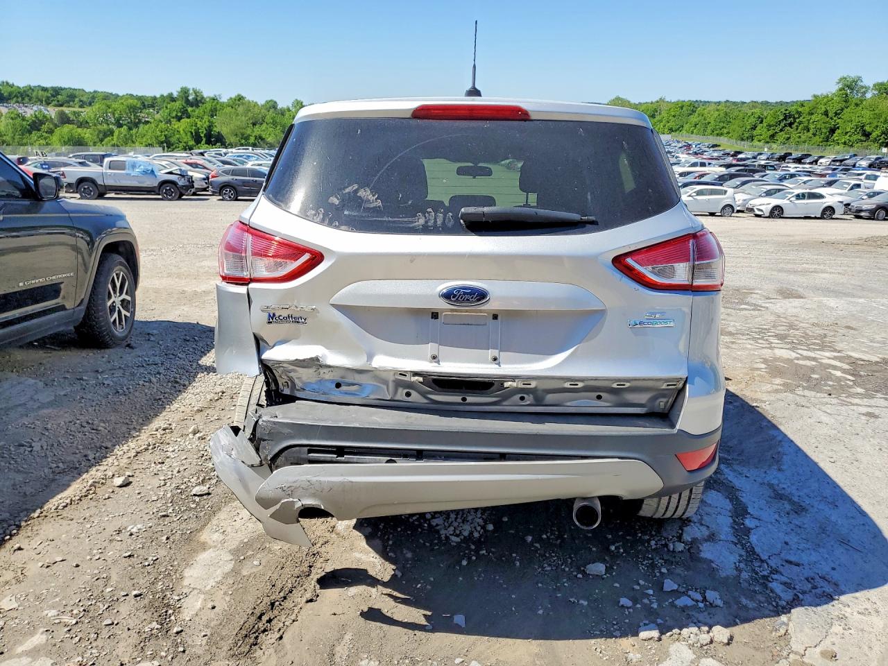 2013 Ford Escape Se Silver vin: 1FMCU0GX3DUB43149