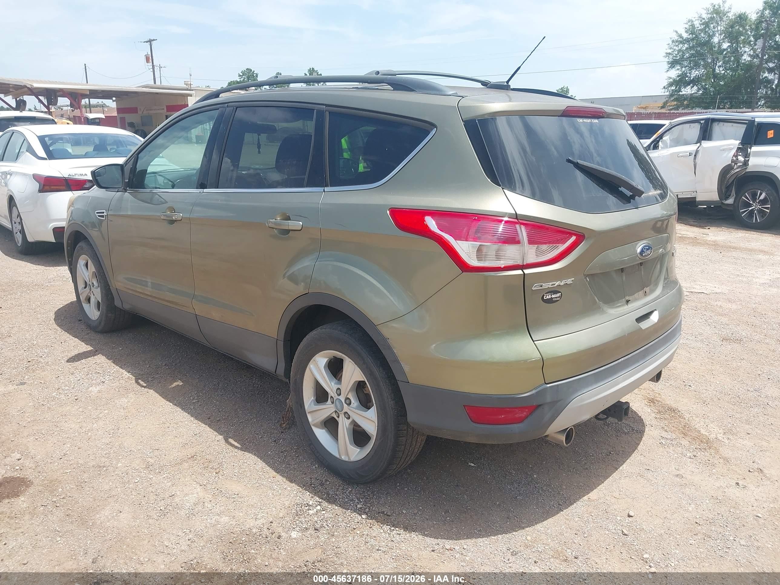 2013 Ford Escape Se Green vin: 1FMCU0GX3DUC32039