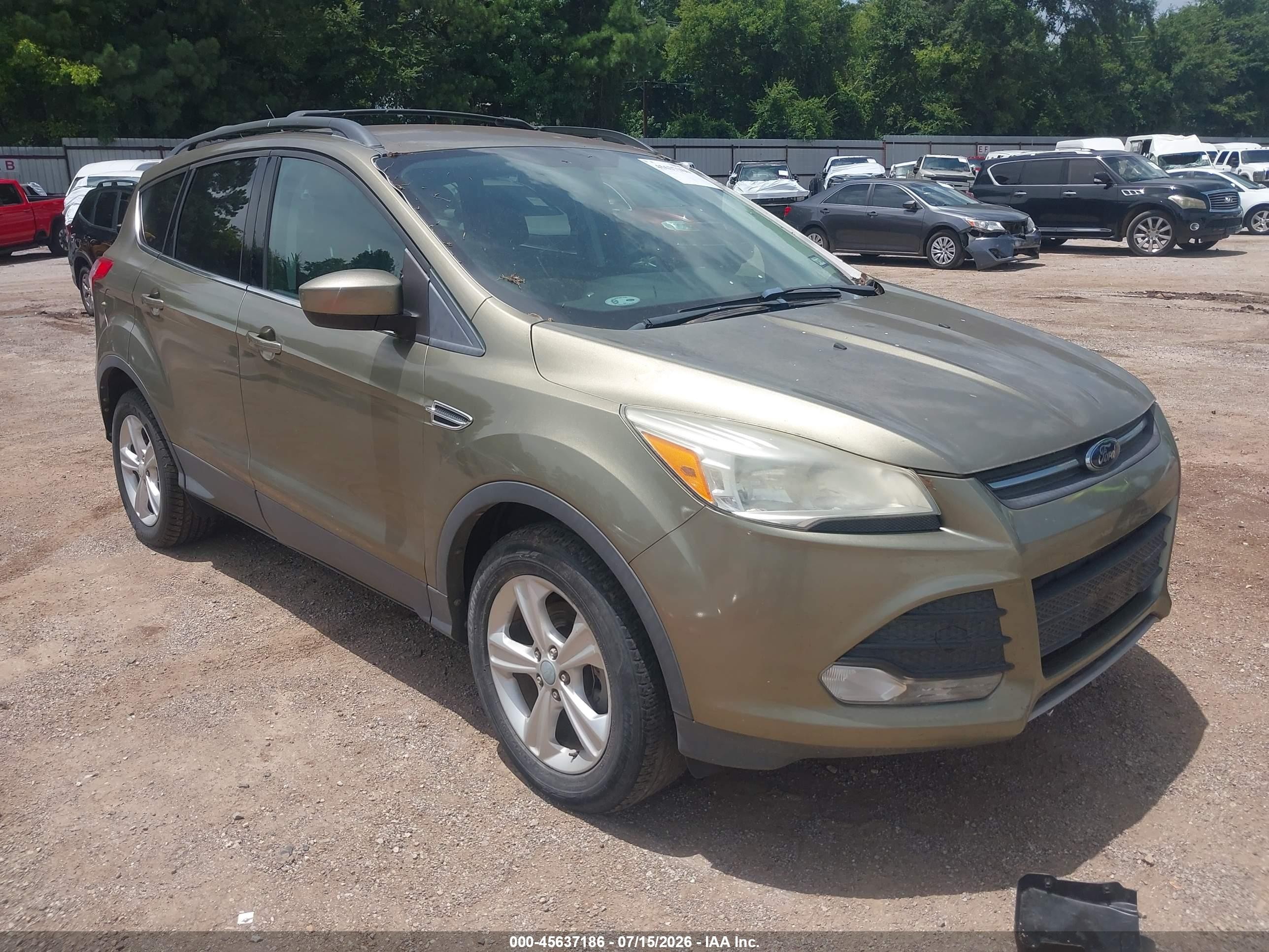 2013 Ford Escape Se Green vin: 1FMCU0GX3DUC32039