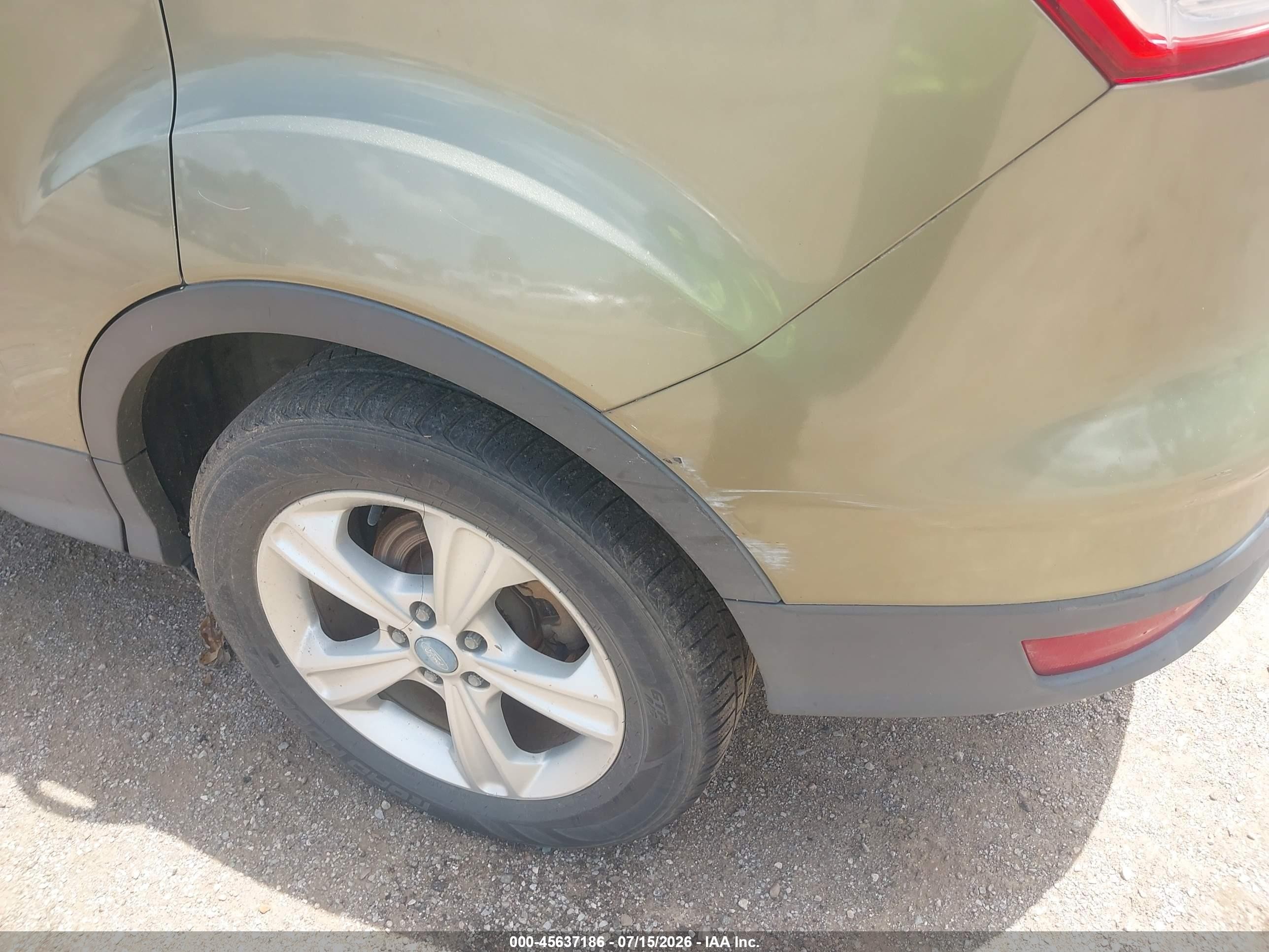 2013 Ford Escape Se Green vin: 1FMCU0GX3DUC32039