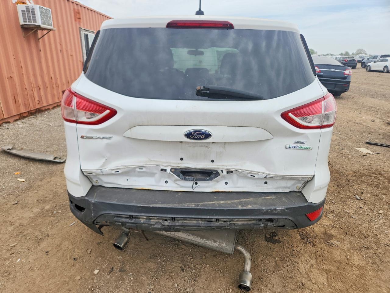 2013 Ford Escape Se White vin: 1FMCU0GX3DUD19200