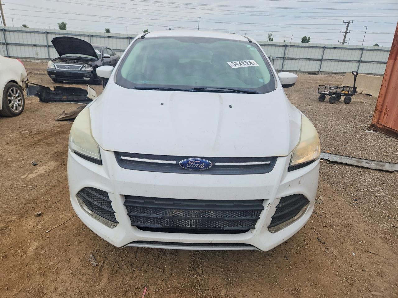 2013 Ford Escape Se White vin: 1FMCU0GX3DUD19200