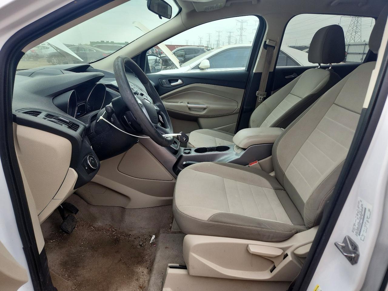2013 Ford Escape Se White vin: 1FMCU0GX3DUD19200