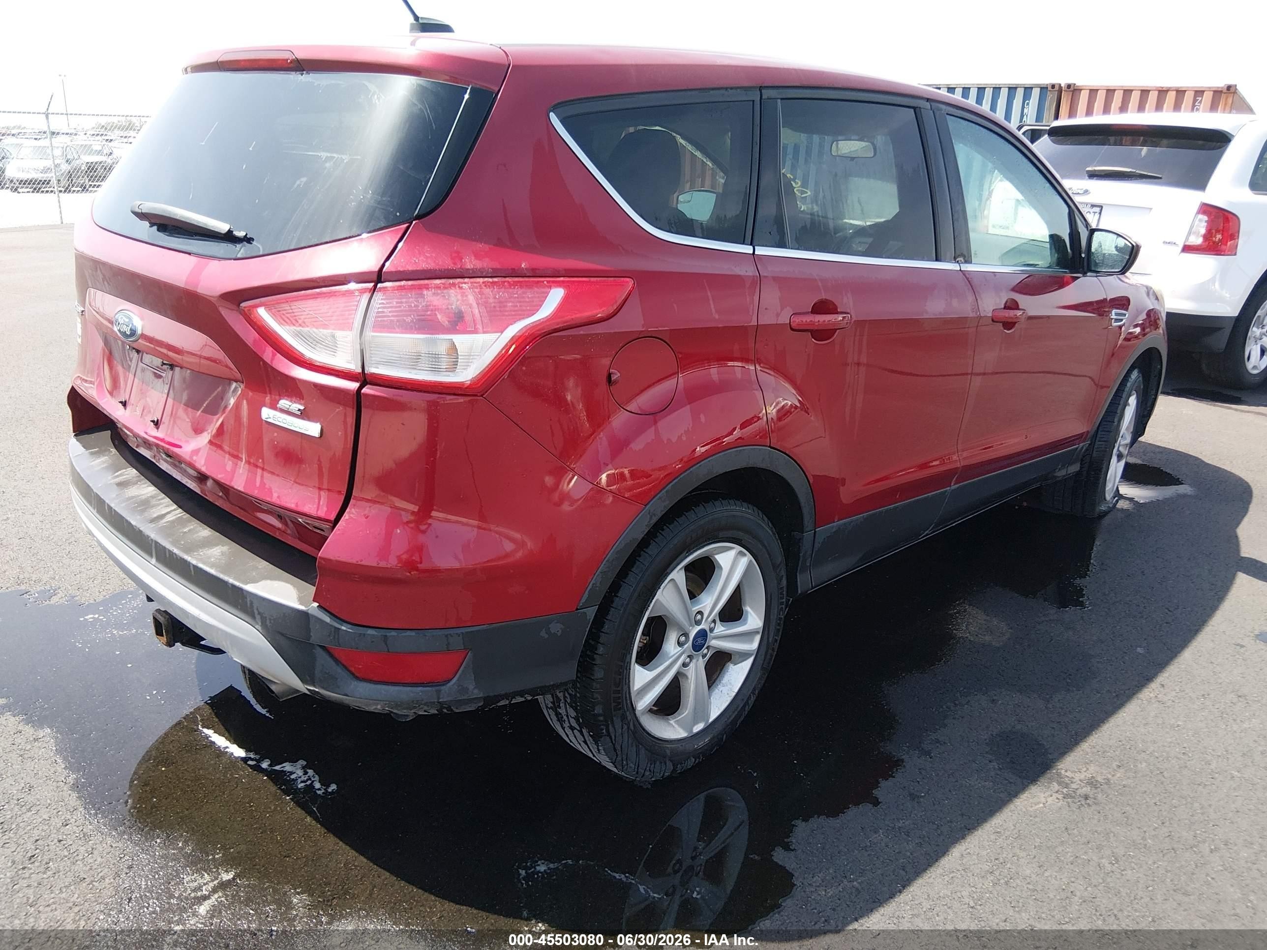 2013 Ford Escape Se Red vin: 1FMCU0GX3DUD53654
