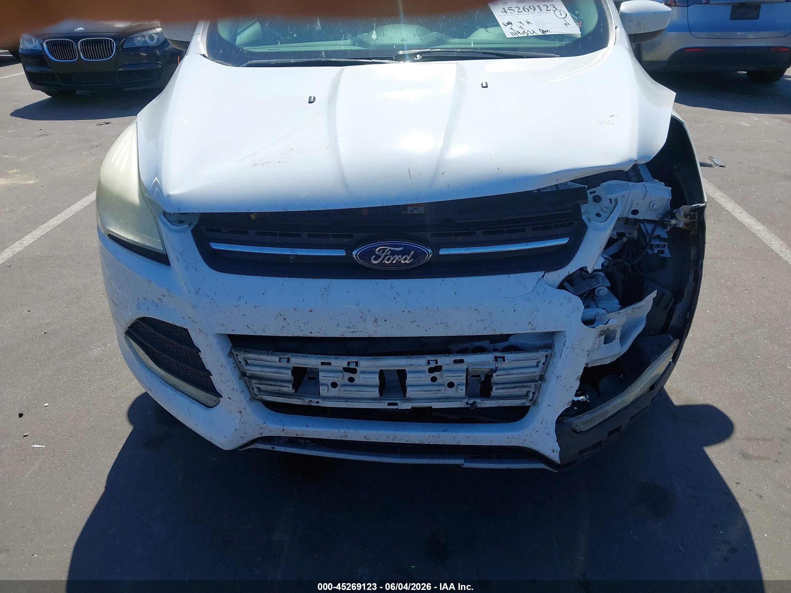 2014 Ford Escape Se Белый vin: 1FMCU0GX3EUA45983