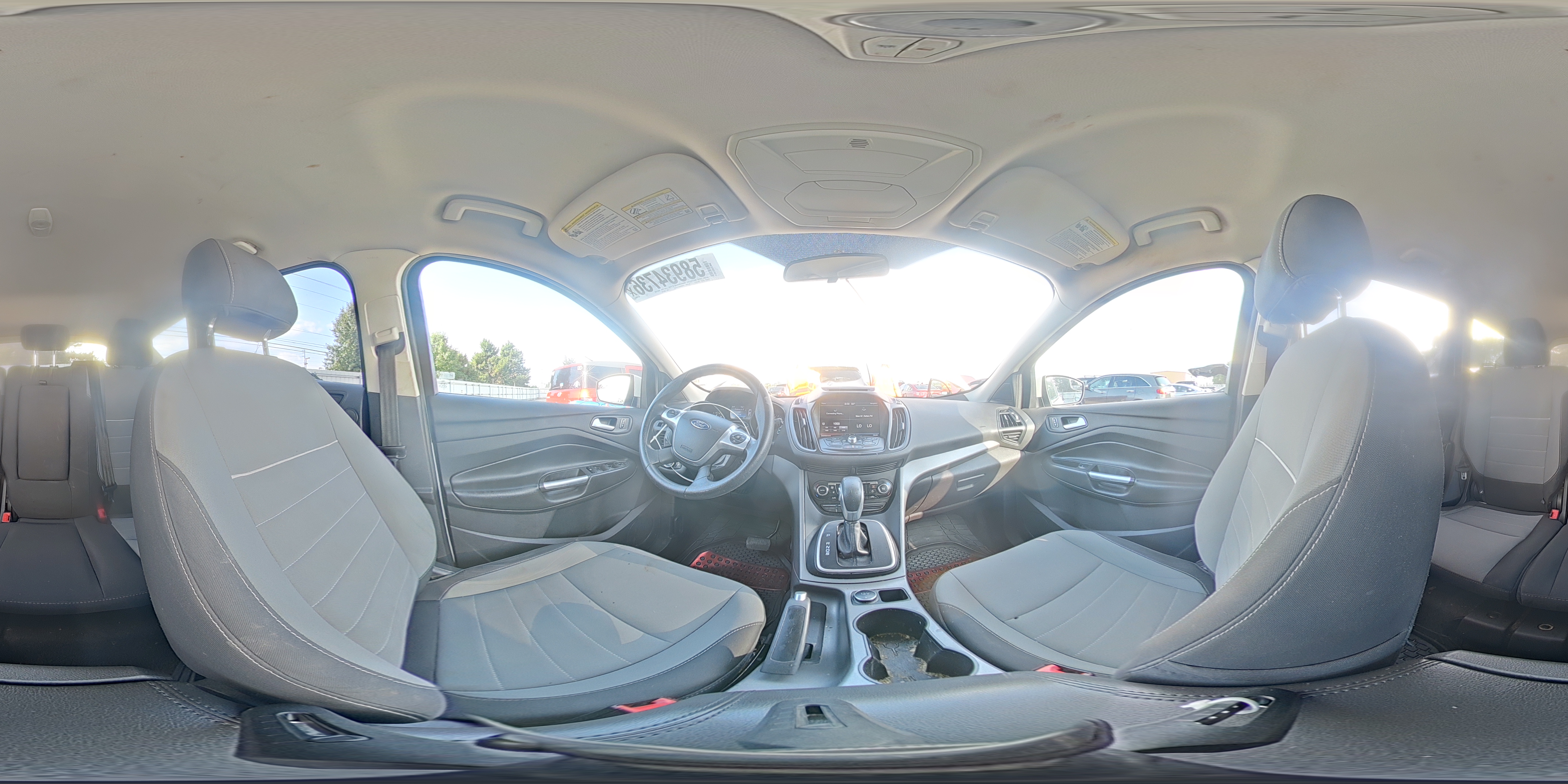 2014 Ford Escape Se White vin: 1FMCU0GX3EUA68776