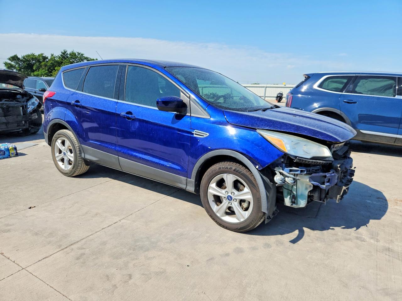 2014 Ford Escape Se Blue vin: 1FMCU0GX3EUA69765