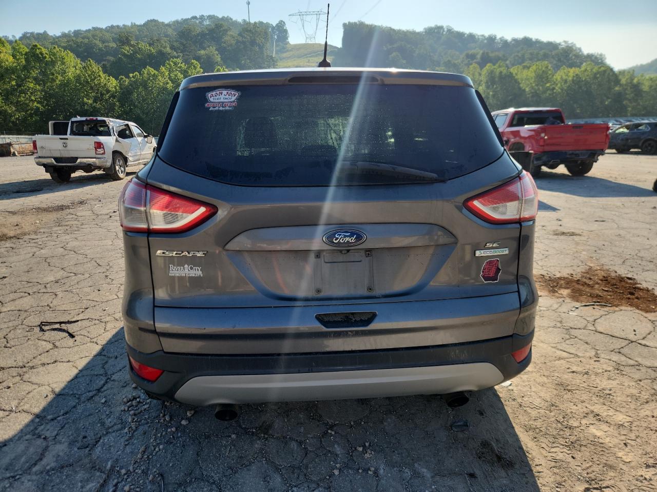 2014 Ford Escape Se Gray vin: 1FMCU0GX3EUA91586