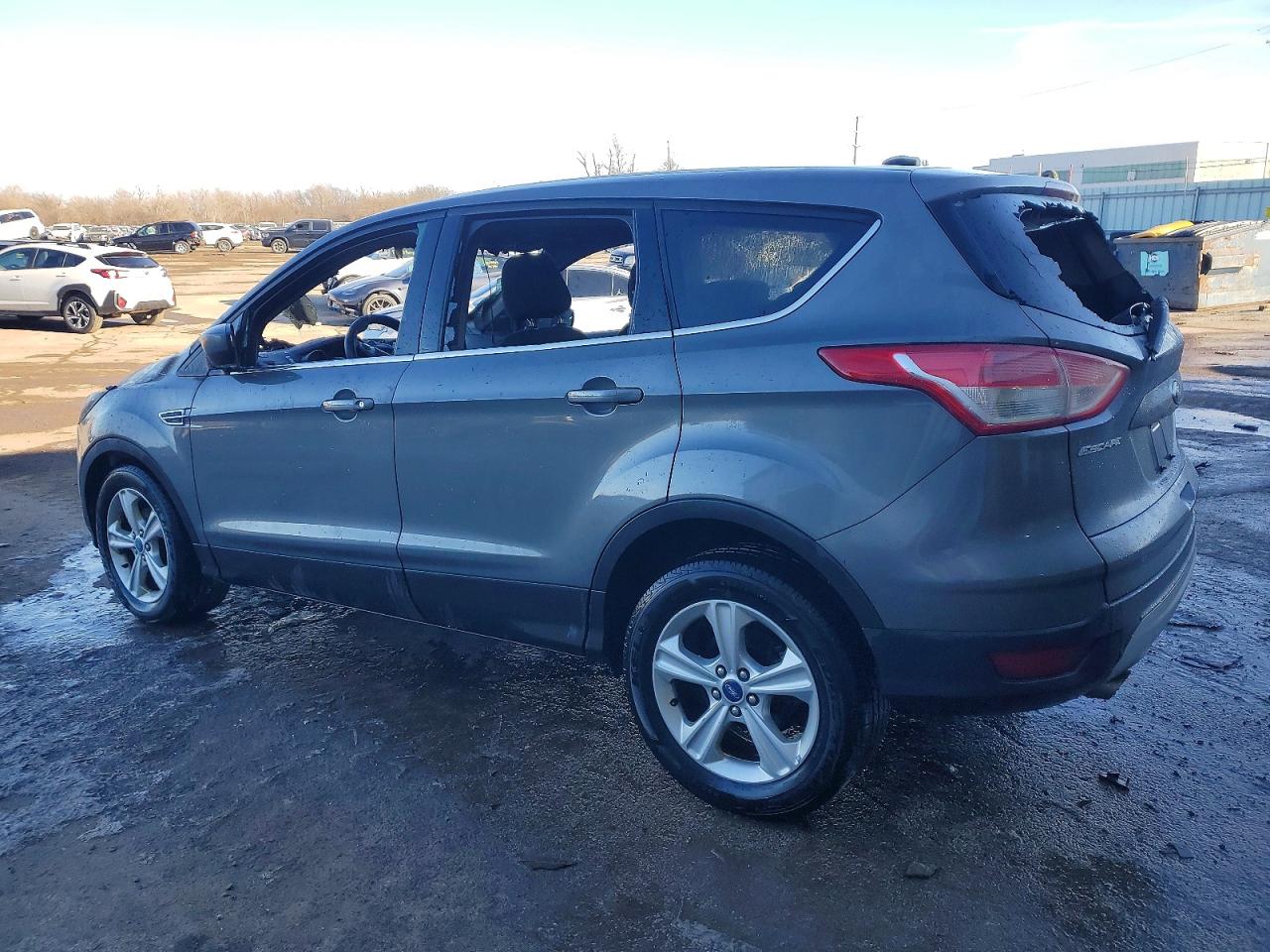 2014 Ford Escape Se Gray vin: 1FMCU0GX3EUA98425