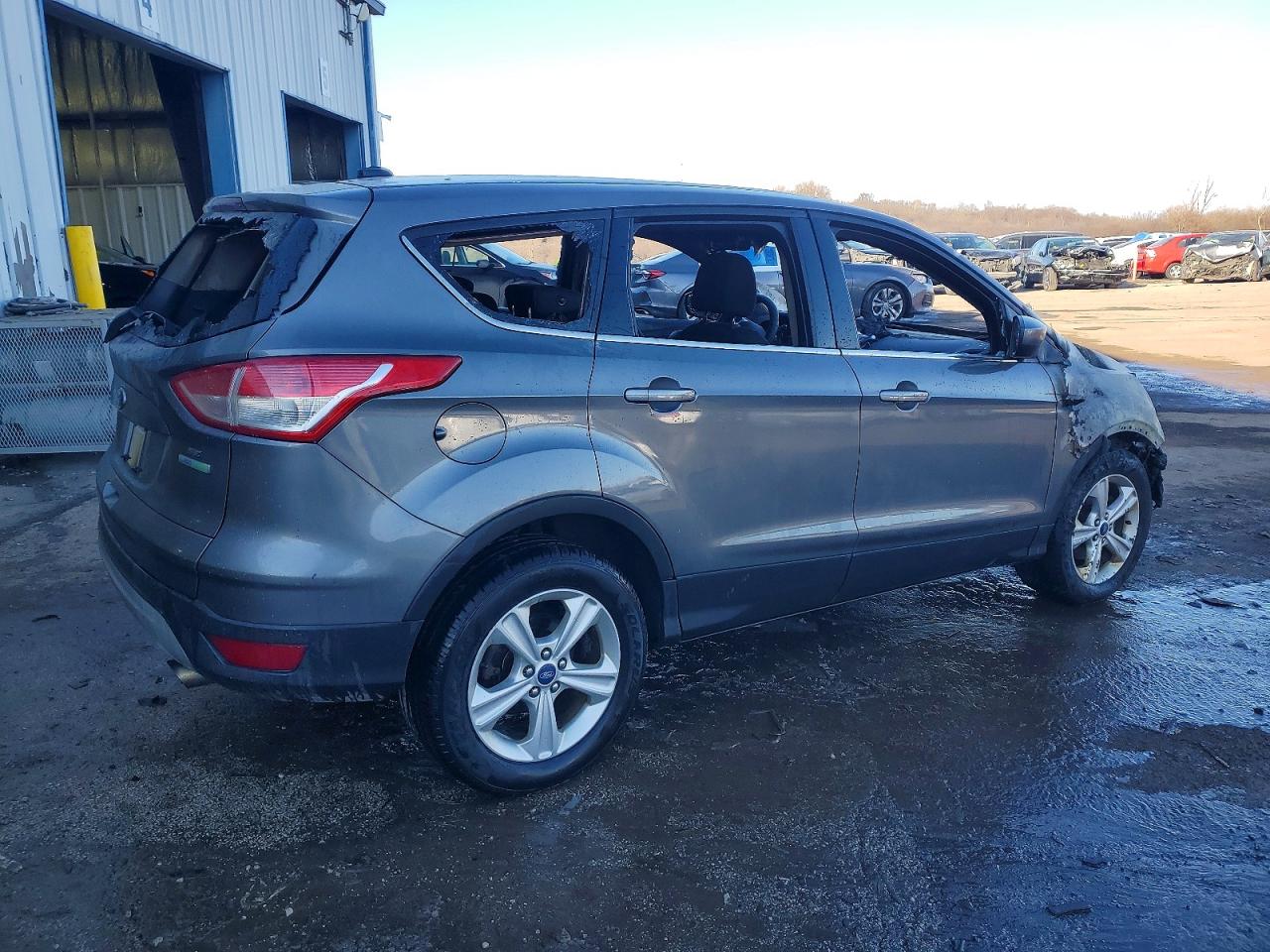 2014 Ford Escape Se Gray vin: 1FMCU0GX3EUA98425