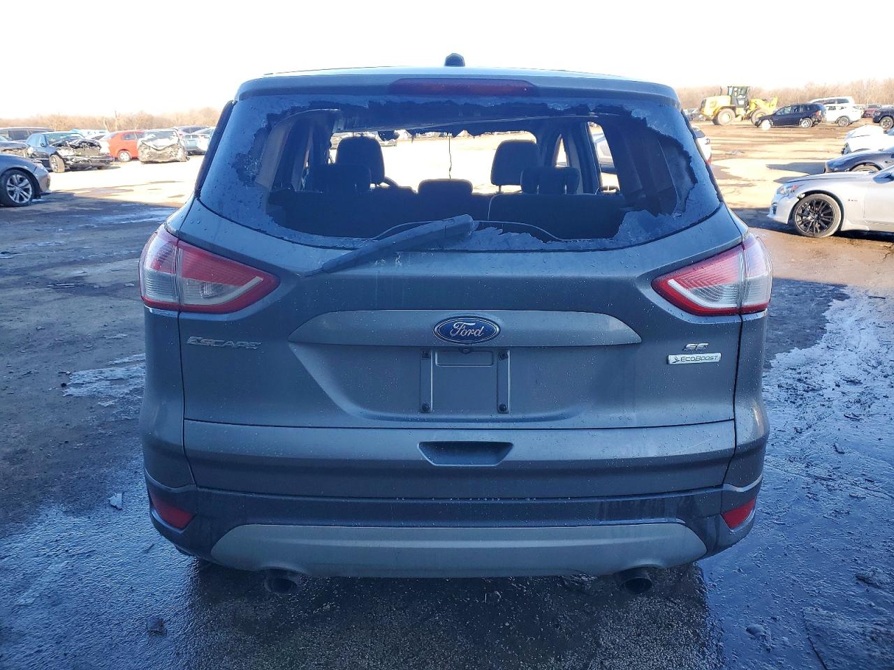 2014 Ford Escape Se Gray vin: 1FMCU0GX3EUA98425