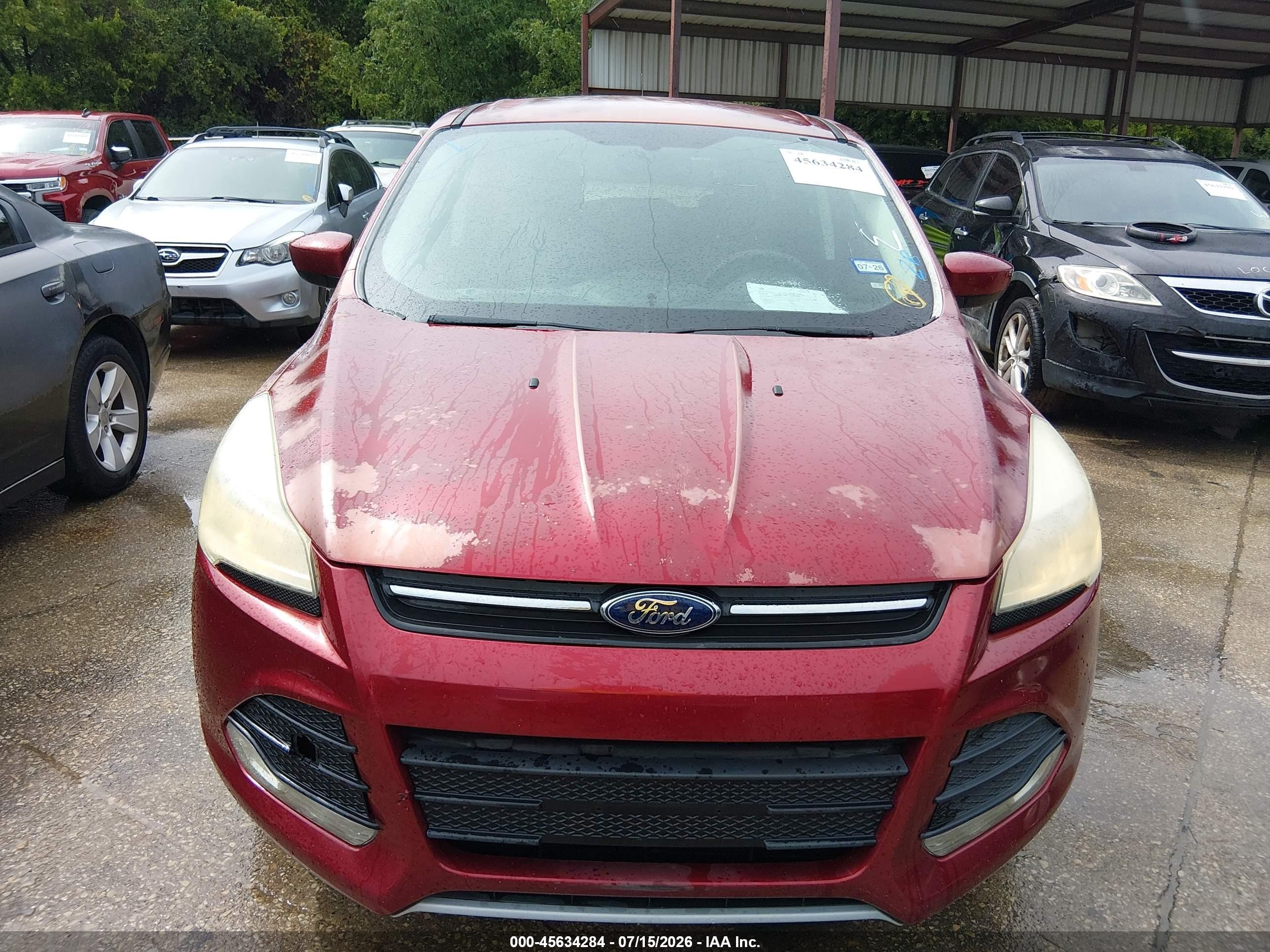 2014 Ford Escape Se Burgundy vin: 1FMCU0GX3EUB17281