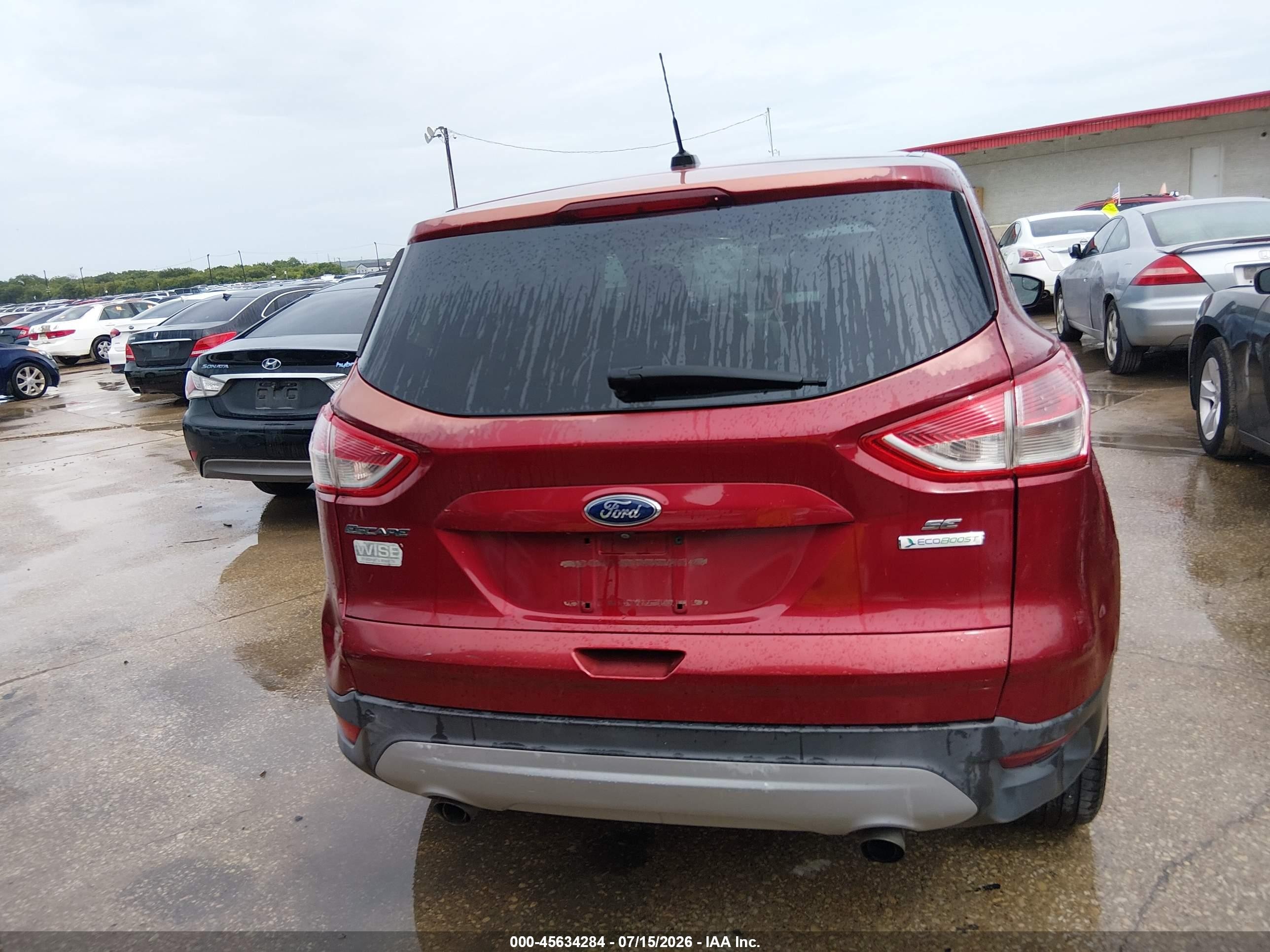 2014 Ford Escape Se Burgundy vin: 1FMCU0GX3EUB17281