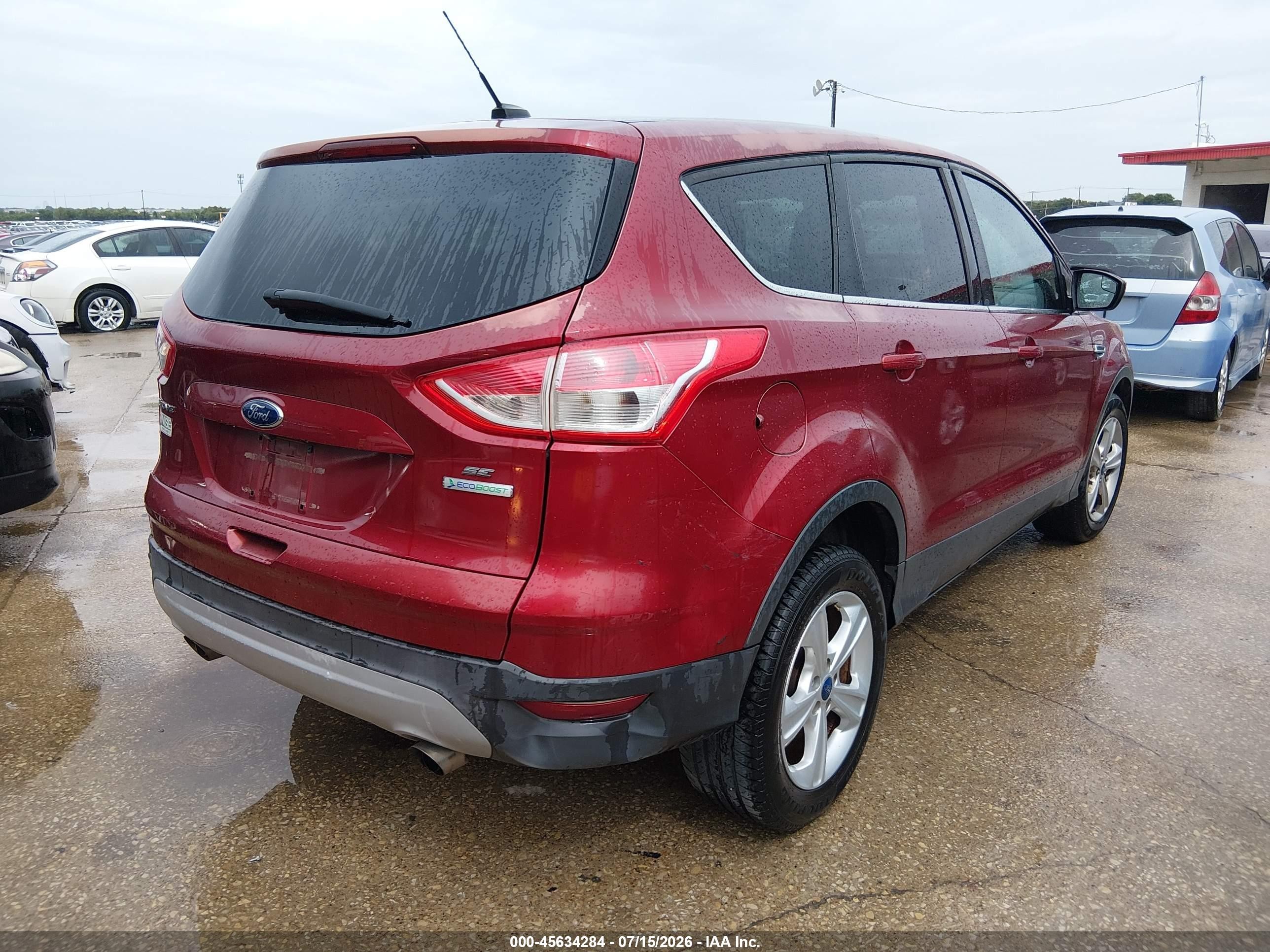 2014 Ford Escape Se Burgundy vin: 1FMCU0GX3EUB17281