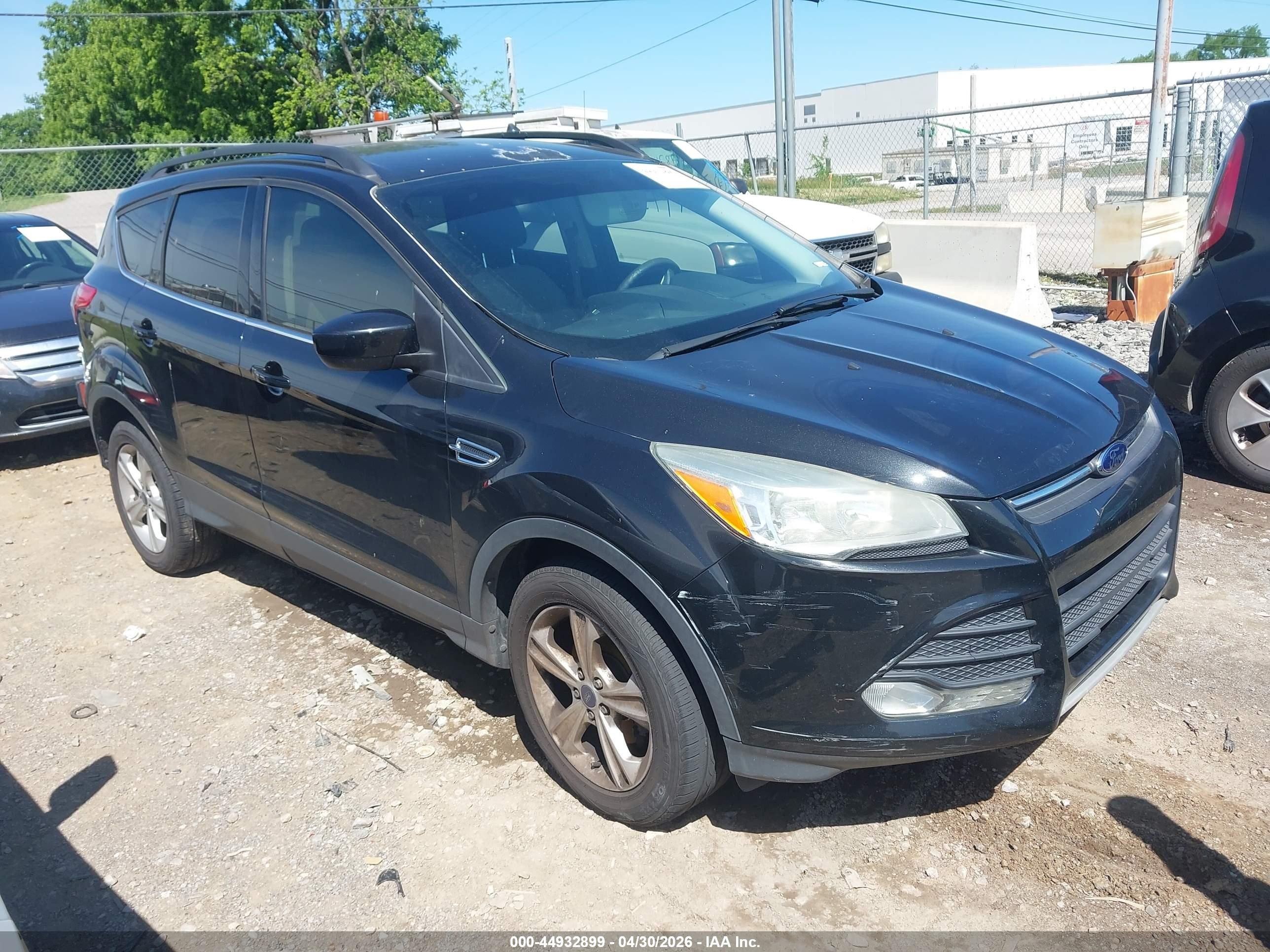2014 Ford Escape Se Black vin: 1FMCU0GX3EUB22867
