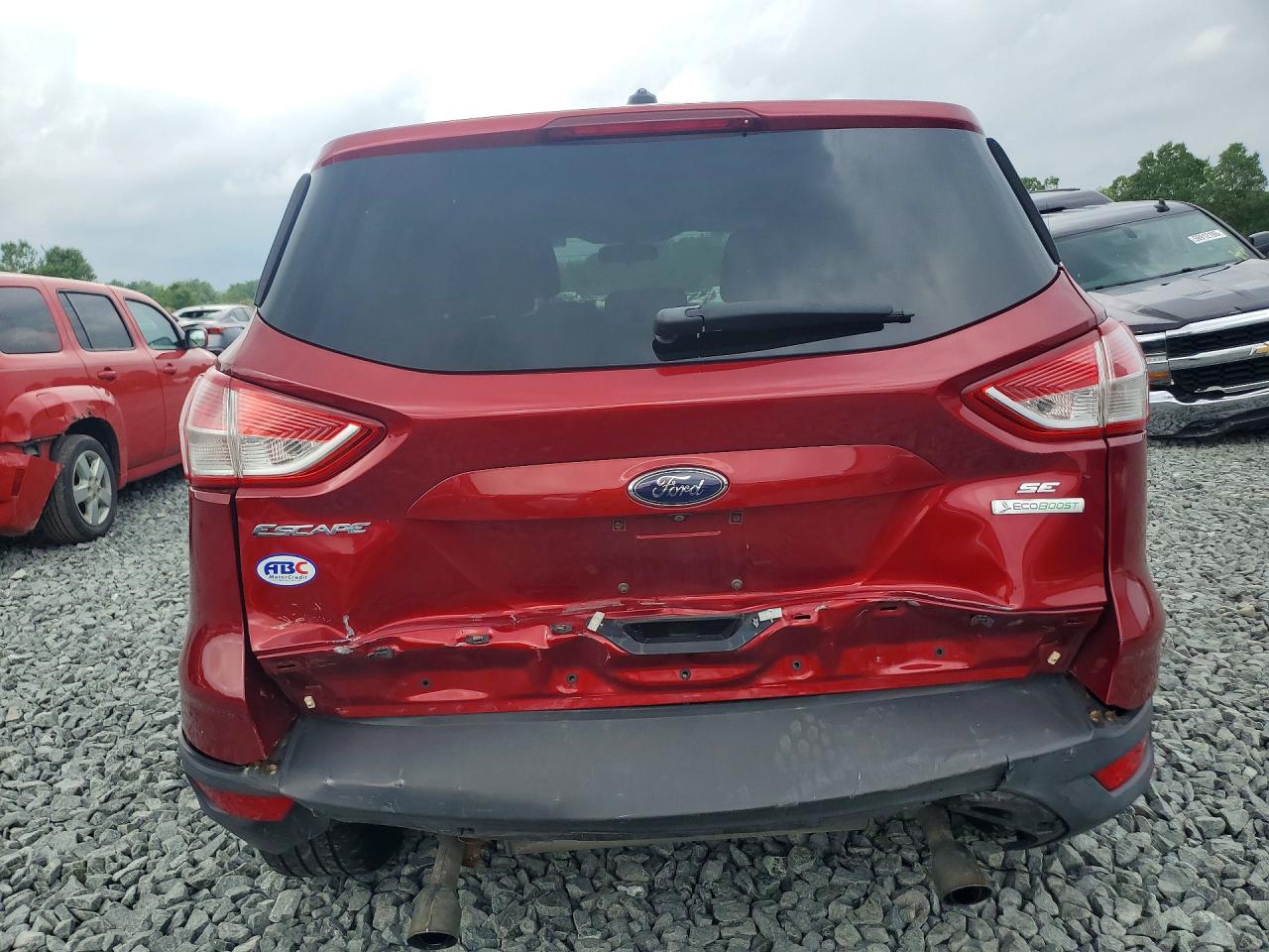 2014 Ford Escape Se Red vin: 1FMCU0GX3EUB70109