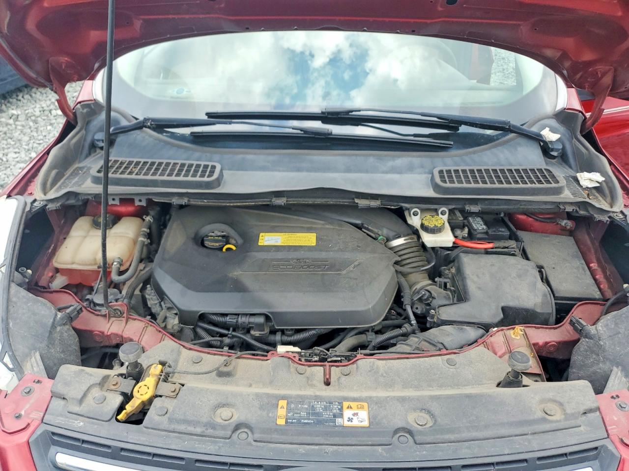 2014 Ford Escape Se Red vin: 1FMCU0GX3EUB70109