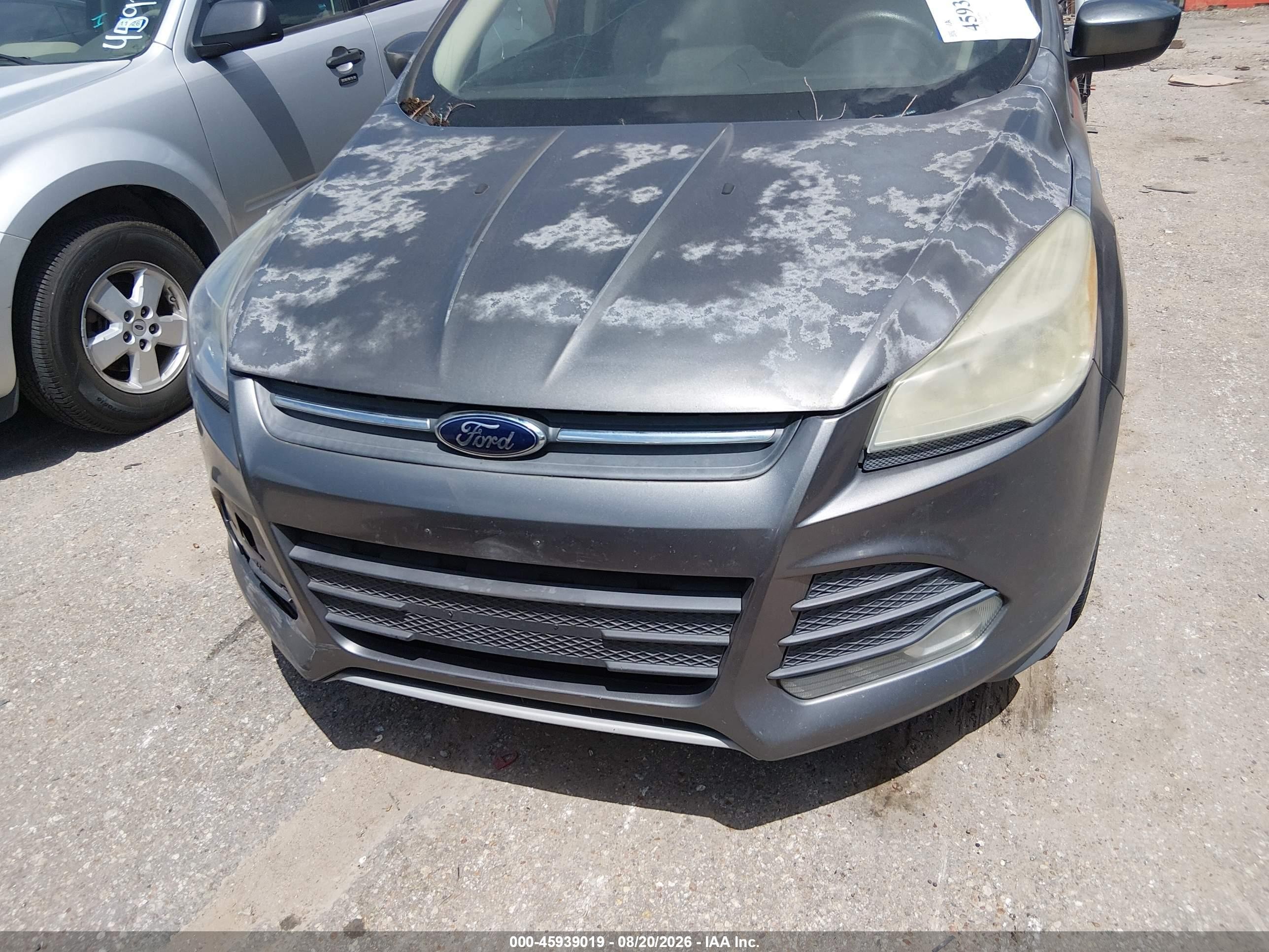 2014 Ford Escape Se Gray vin: 1FMCU0GX3EUB84642
