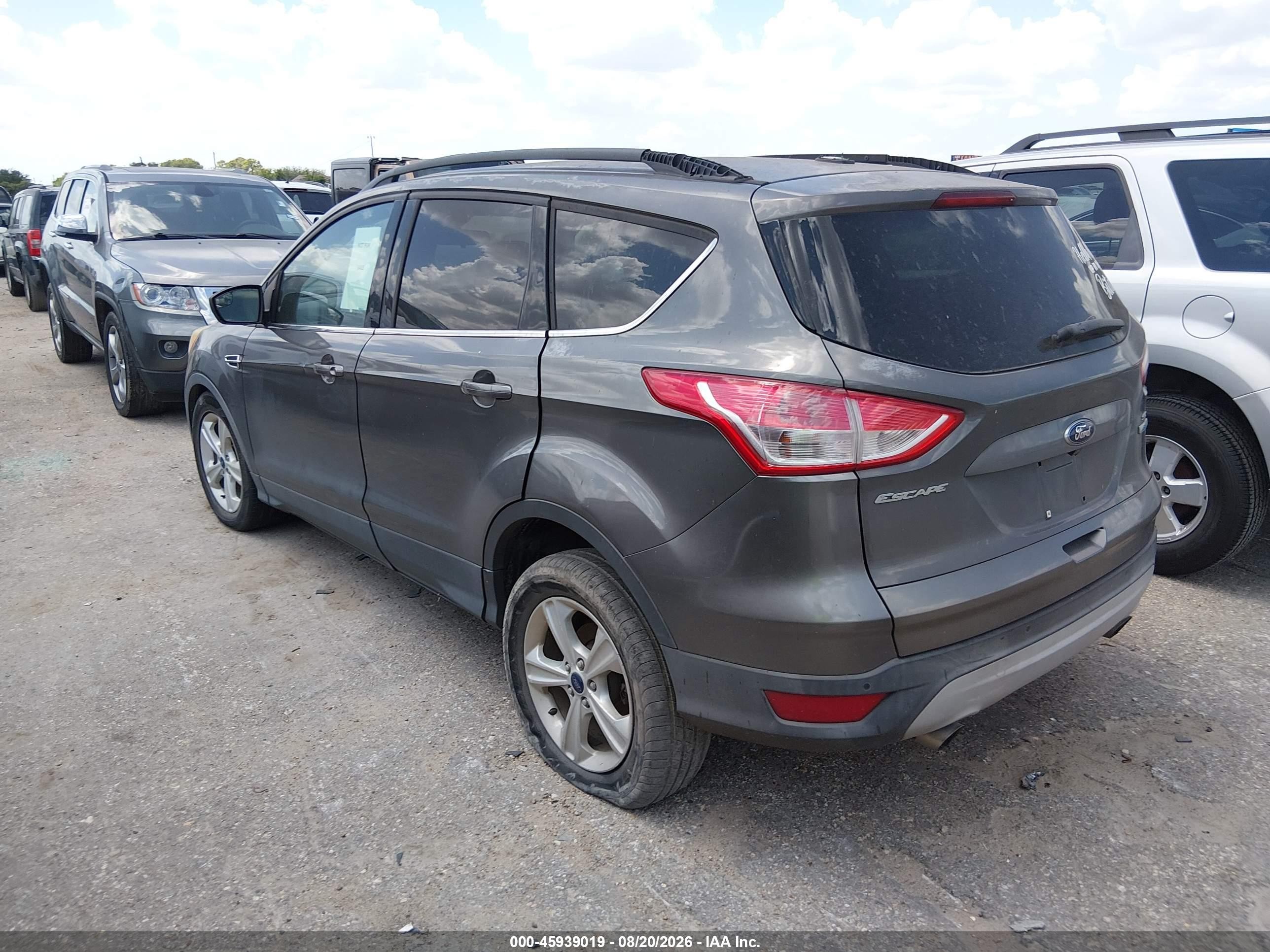 2014 Ford Escape Se Gray vin: 1FMCU0GX3EUB84642
