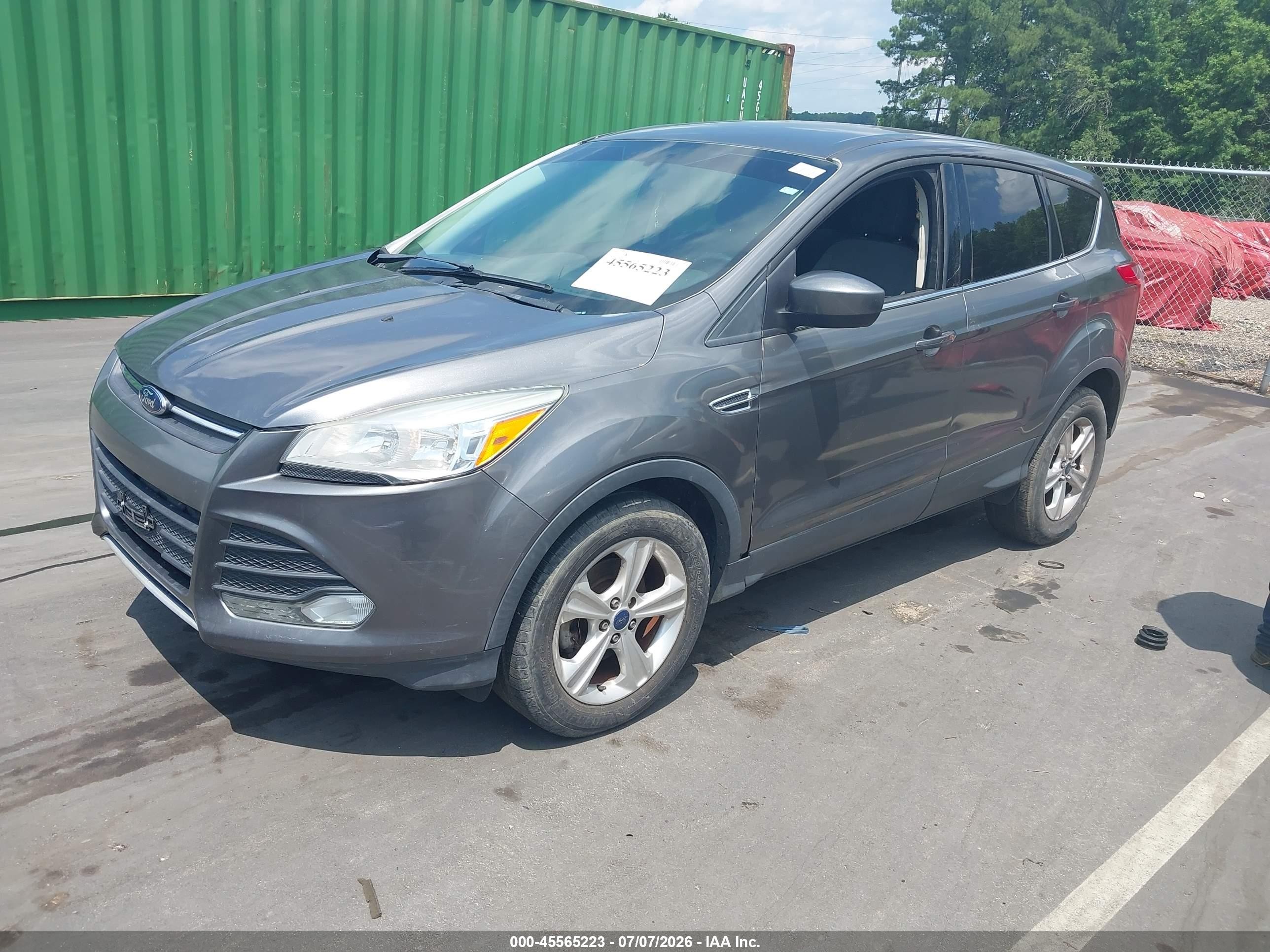 2014 Ford Escape Se Gray vin: 1FMCU0GX3EUC24833