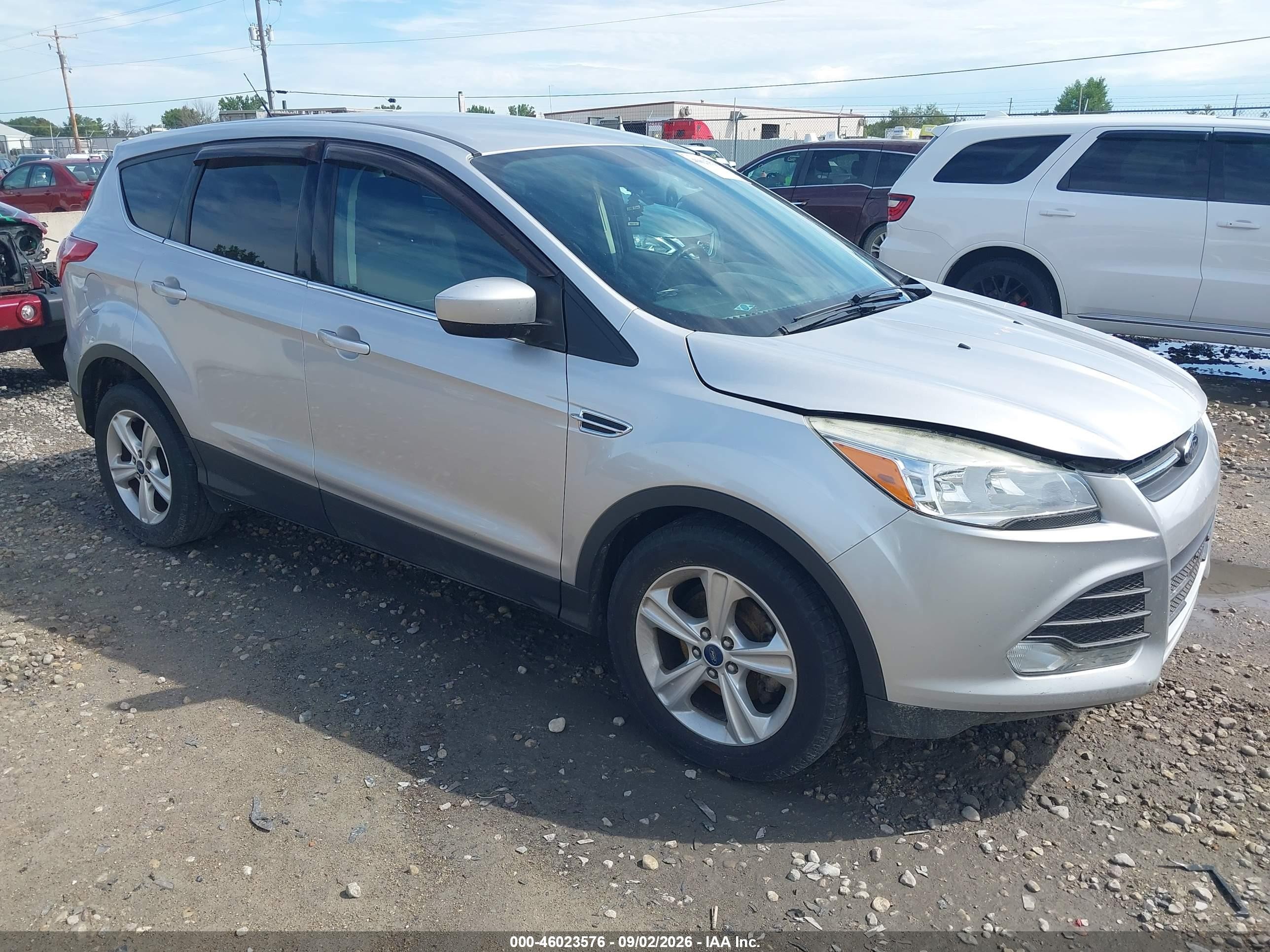 2014 Ford Escape Se Silver vin: 1FMCU0GX3EUC28302